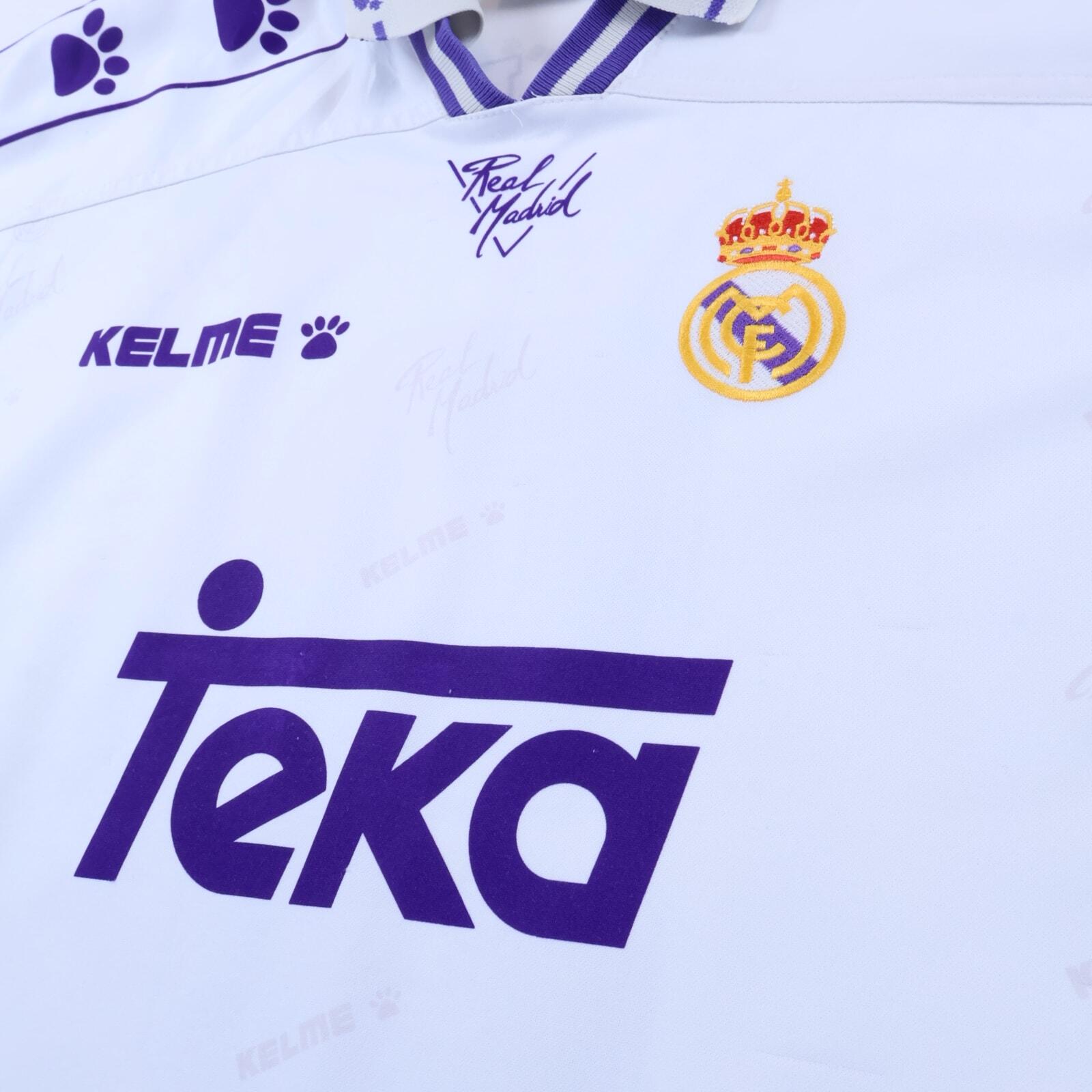 Real Madrid Zamorano #9 1994/96 Home Shirt - XL
