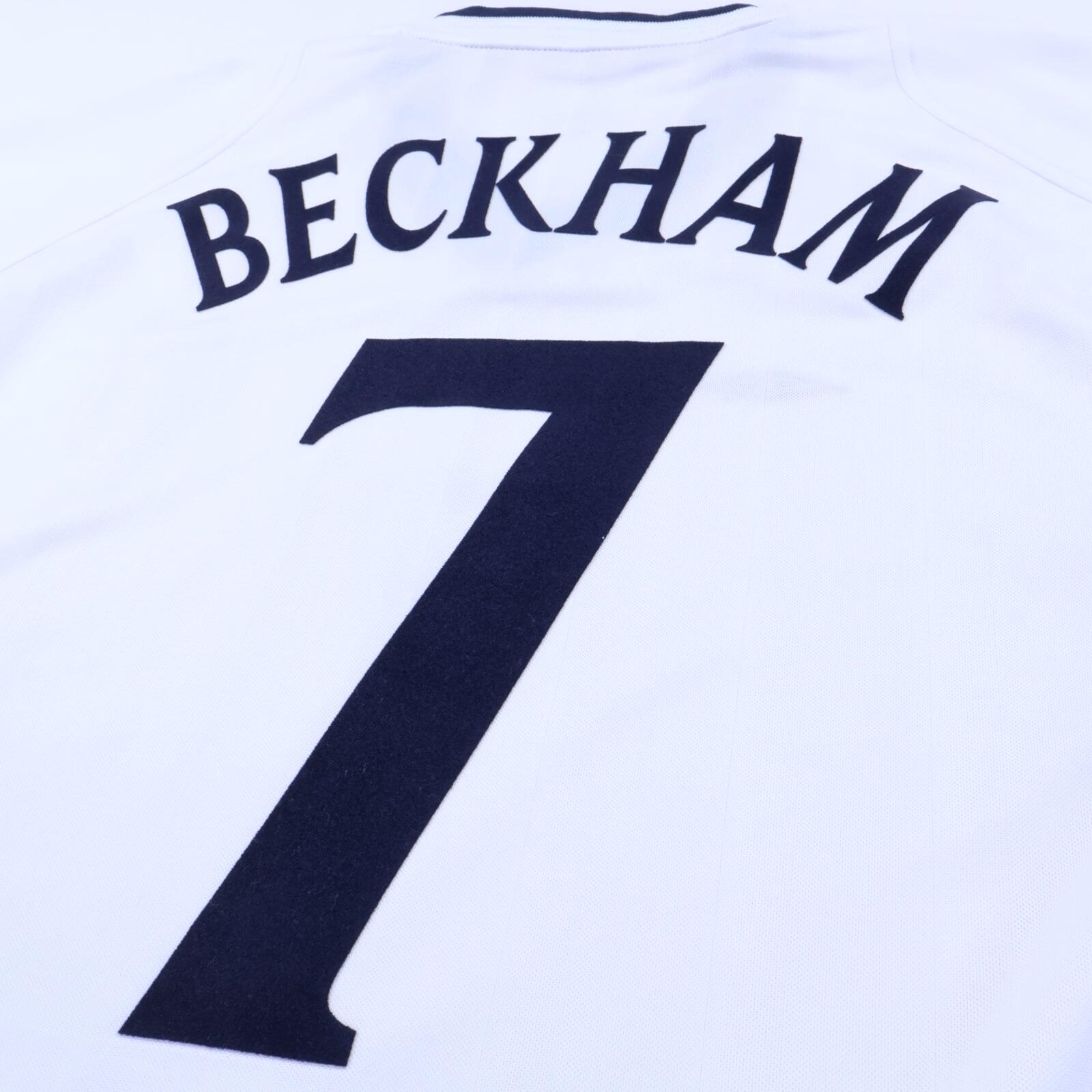 England Beckham #7 2001/03 Home Shirt - XL- TAGS