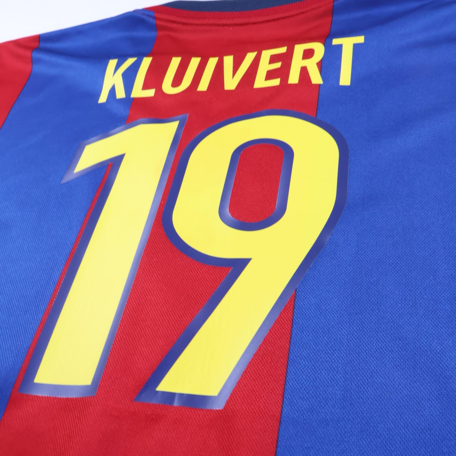 Barcelona Kluivert #19 1998/99 Home Shirt - XL- TAGS