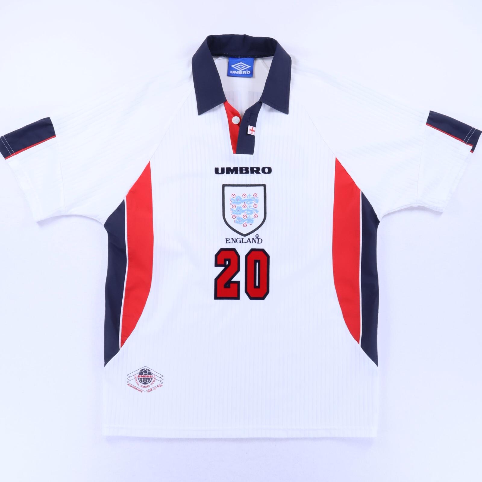 England Owen #20 1997/99 Home Shirt - L- BACK