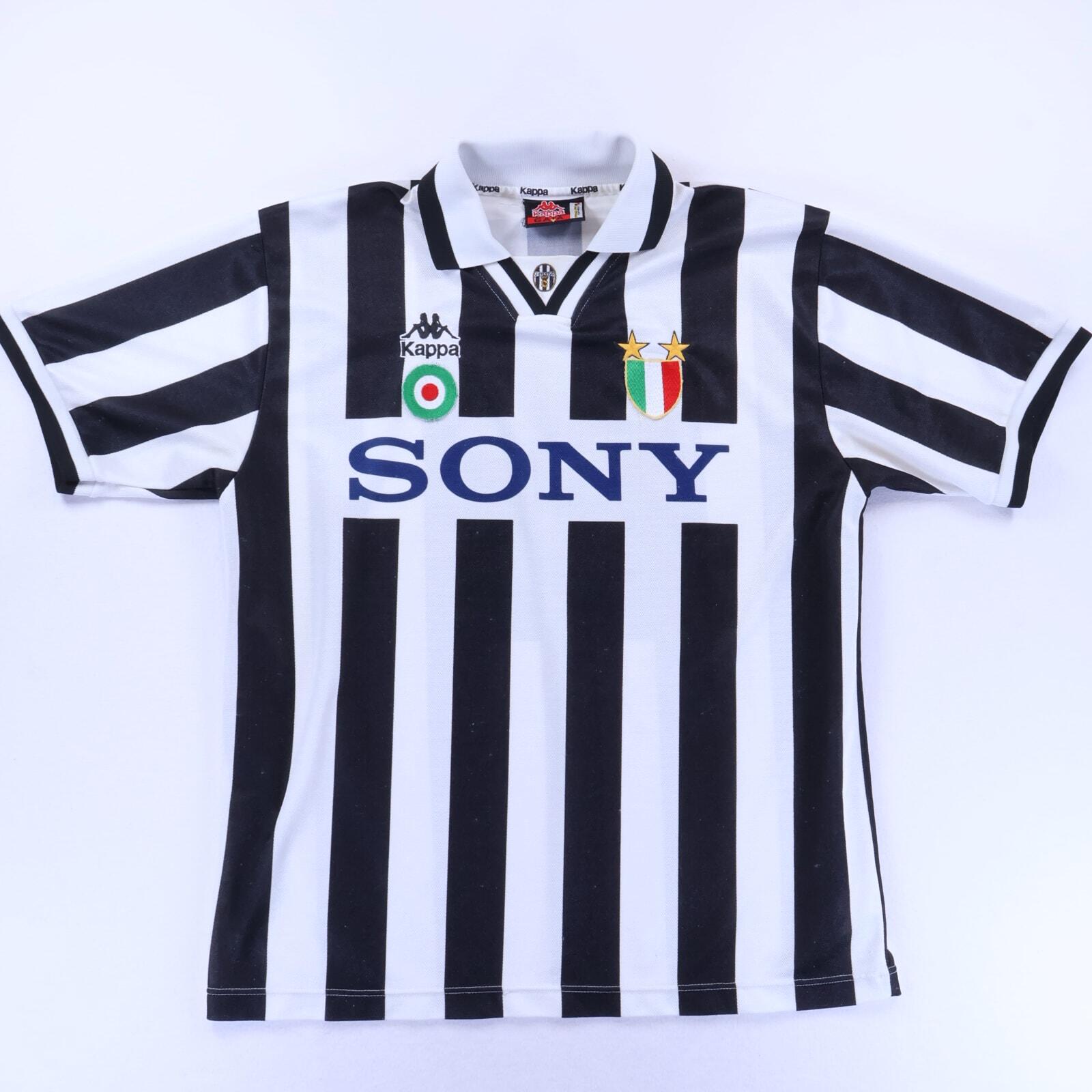 Juventus Vialli #9 1995/97 Home Shirt - L- BACK