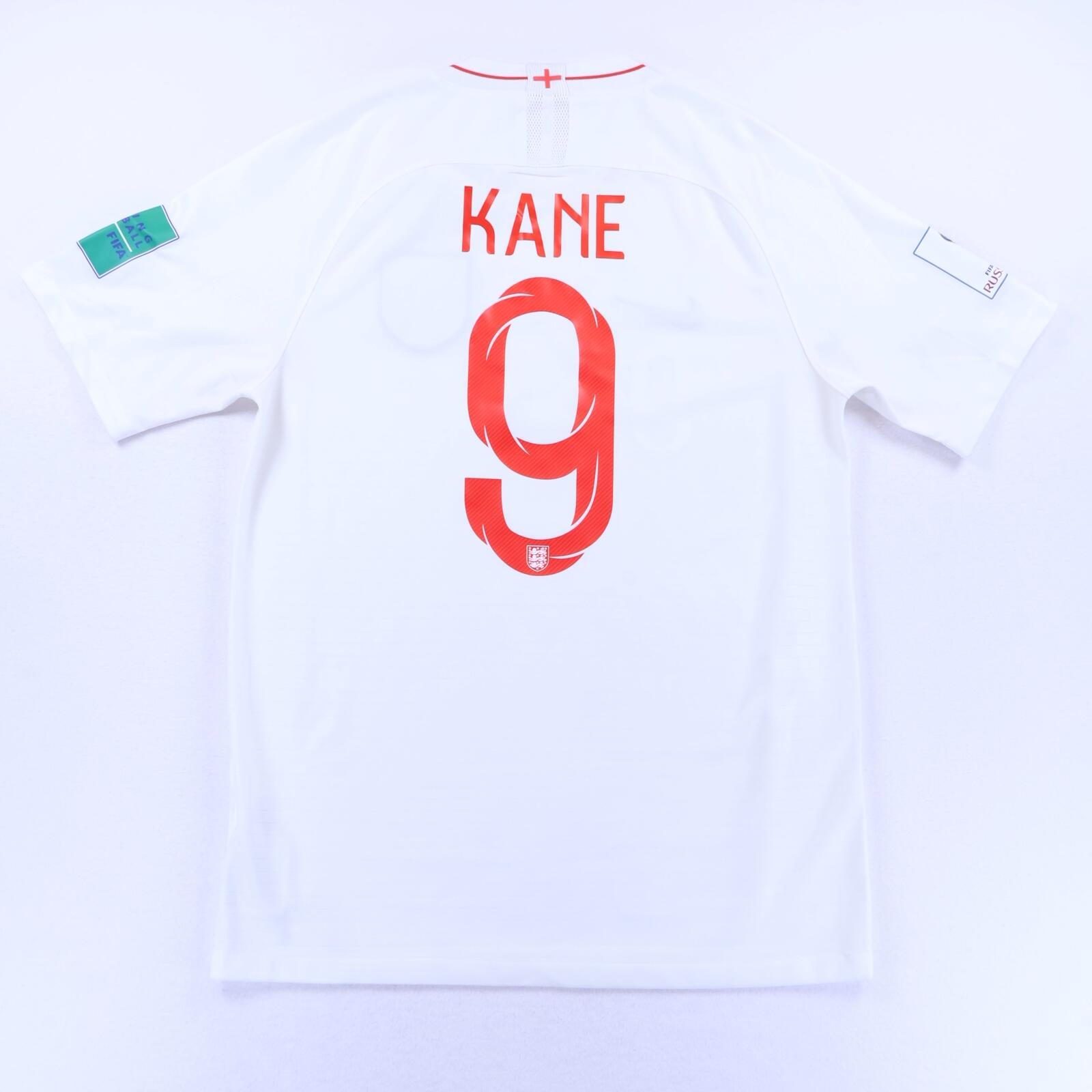 England Kane #9 2018/19 Home Shirt - M- BACK