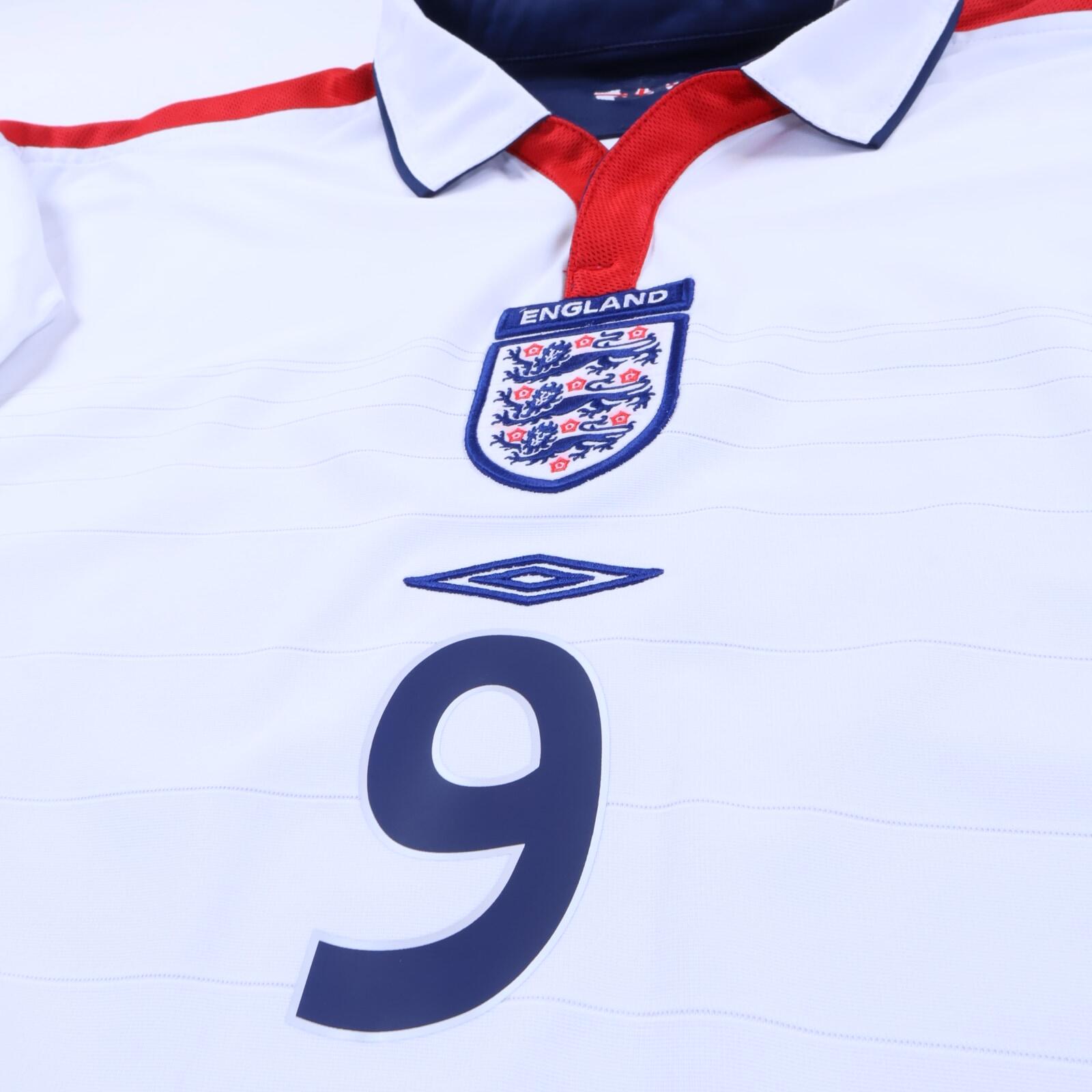 England Rooney #9 2003/05 Home Shirt - Reversible - XL- BACK