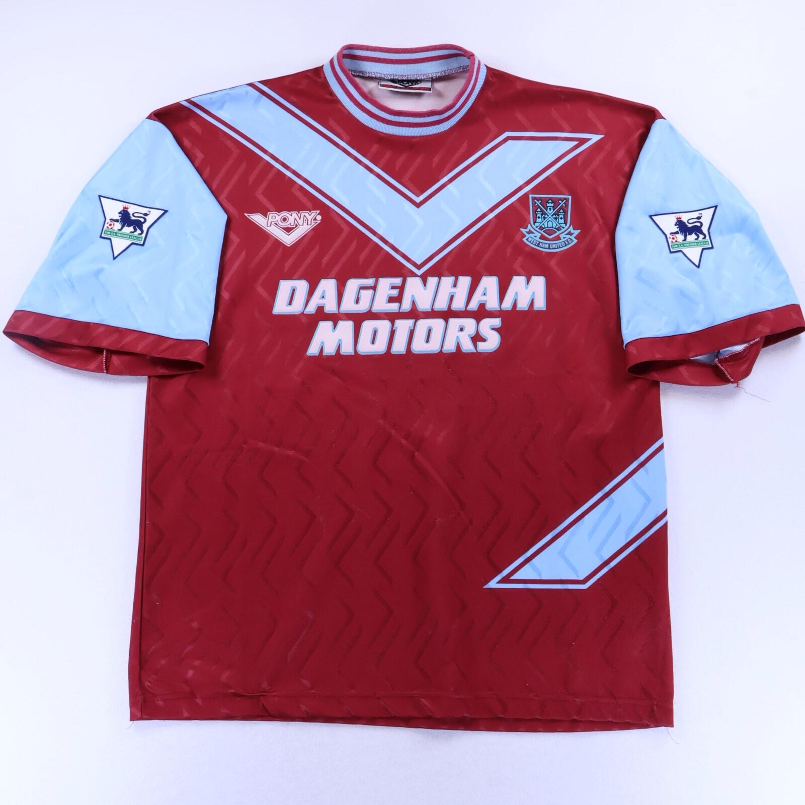 West Ham United 1993/95 Home Shirt - L- FRONT