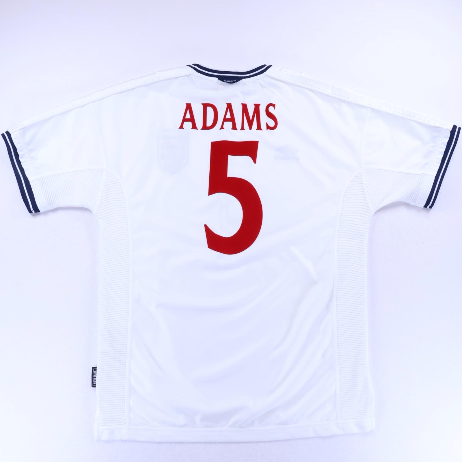 England Adams #5 1999/01 Home Shirt - XL- FRONT