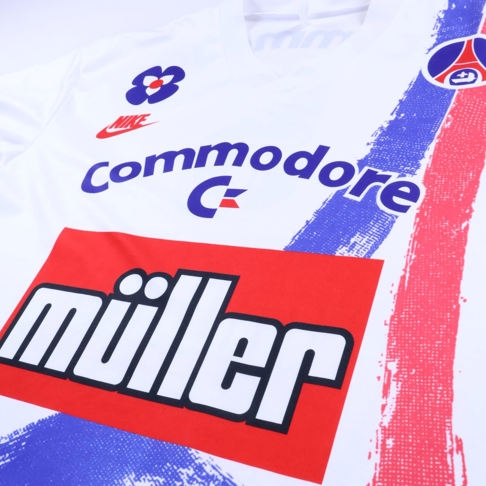 Paris Saint-Germain F.C #5 1991/92 Home Shirt - L- FRONT