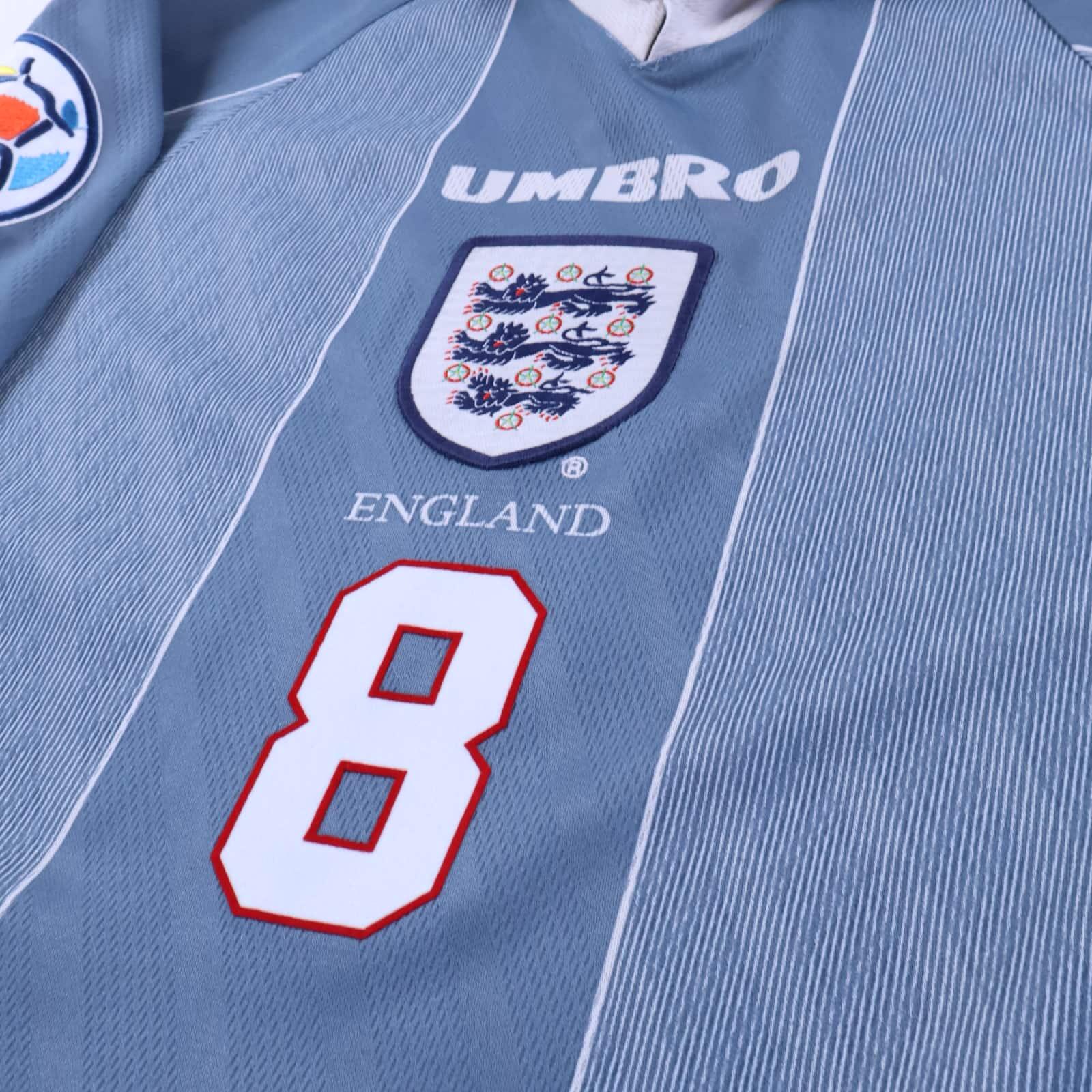 England Gascoigne #8 1996/97 Away Shirt - M