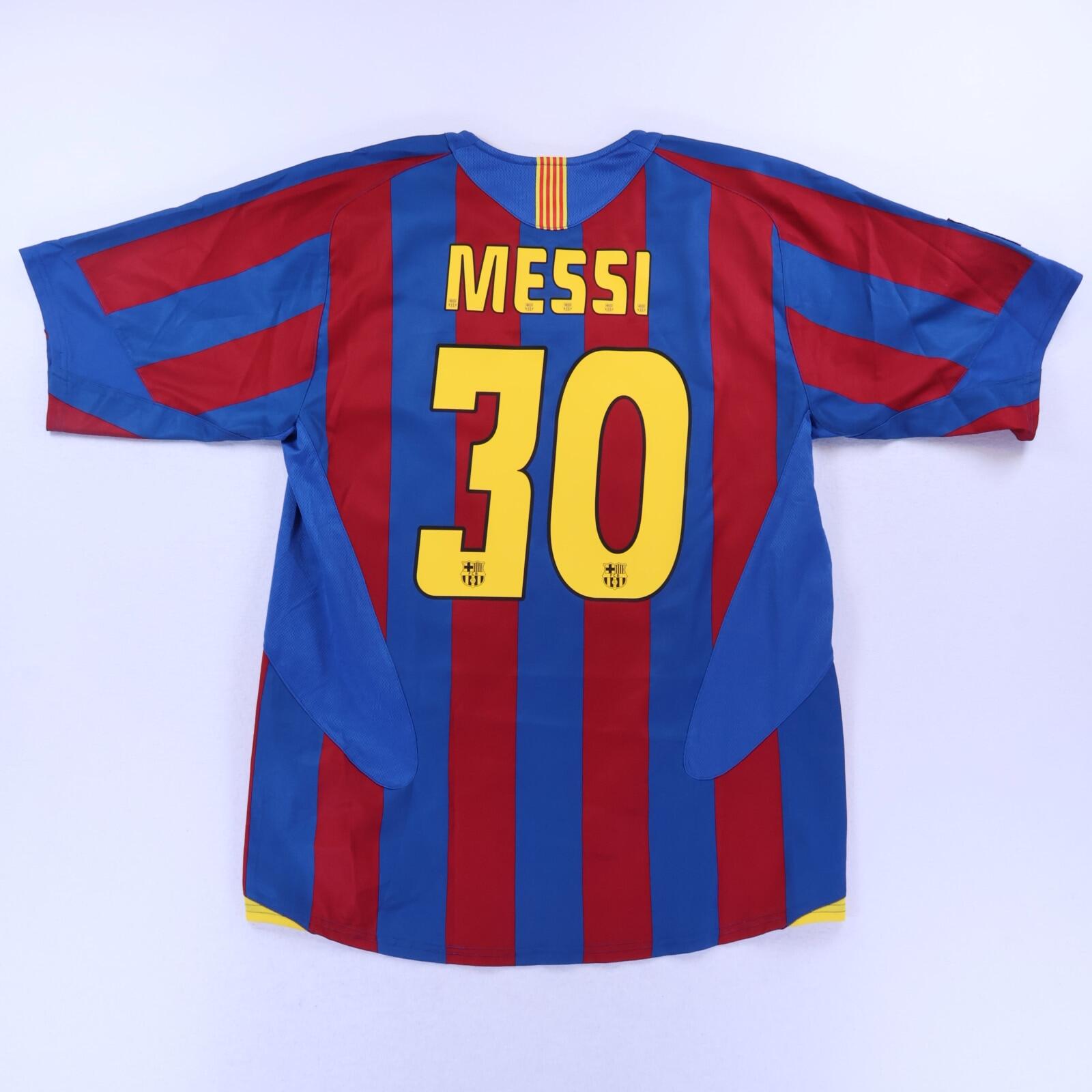 Barcelona Messi #30 2005/06 Home Shirt - M - FRONT