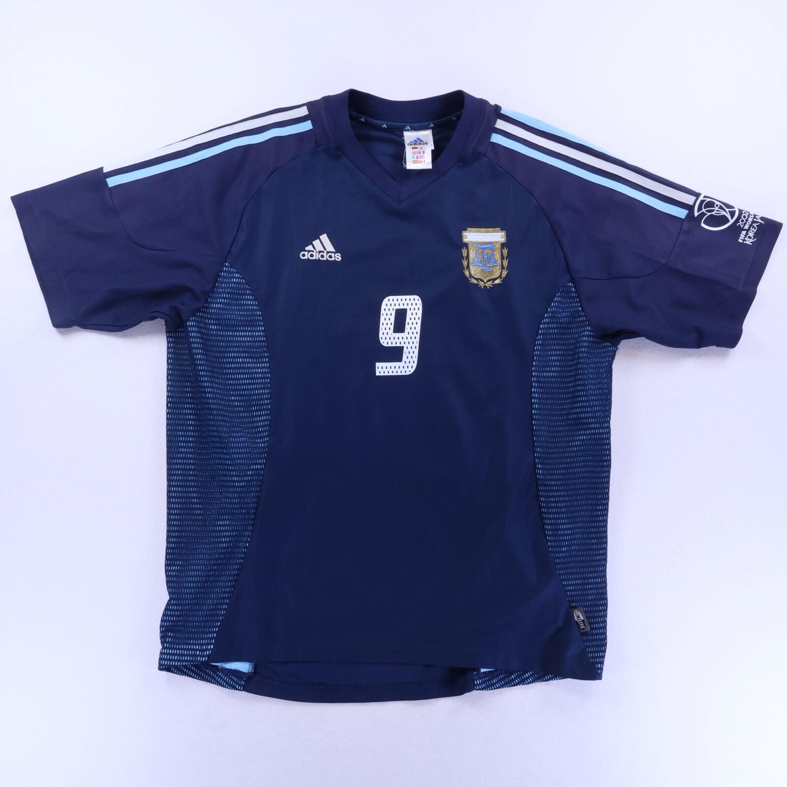 Argentina Batistuta #9 2002/04 Away Shirt - L- BACK