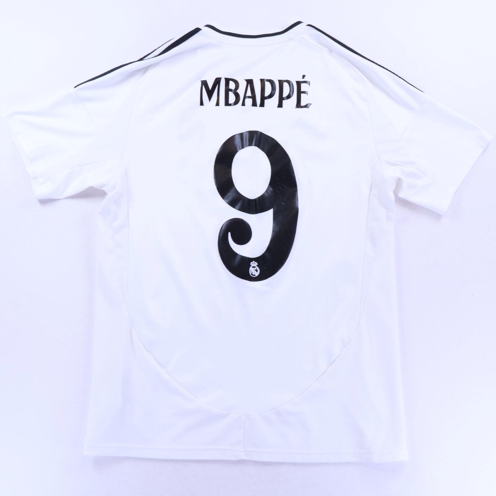 Real Madrid Mbappé #9 2024/25 Home Shirt - L- FRONT