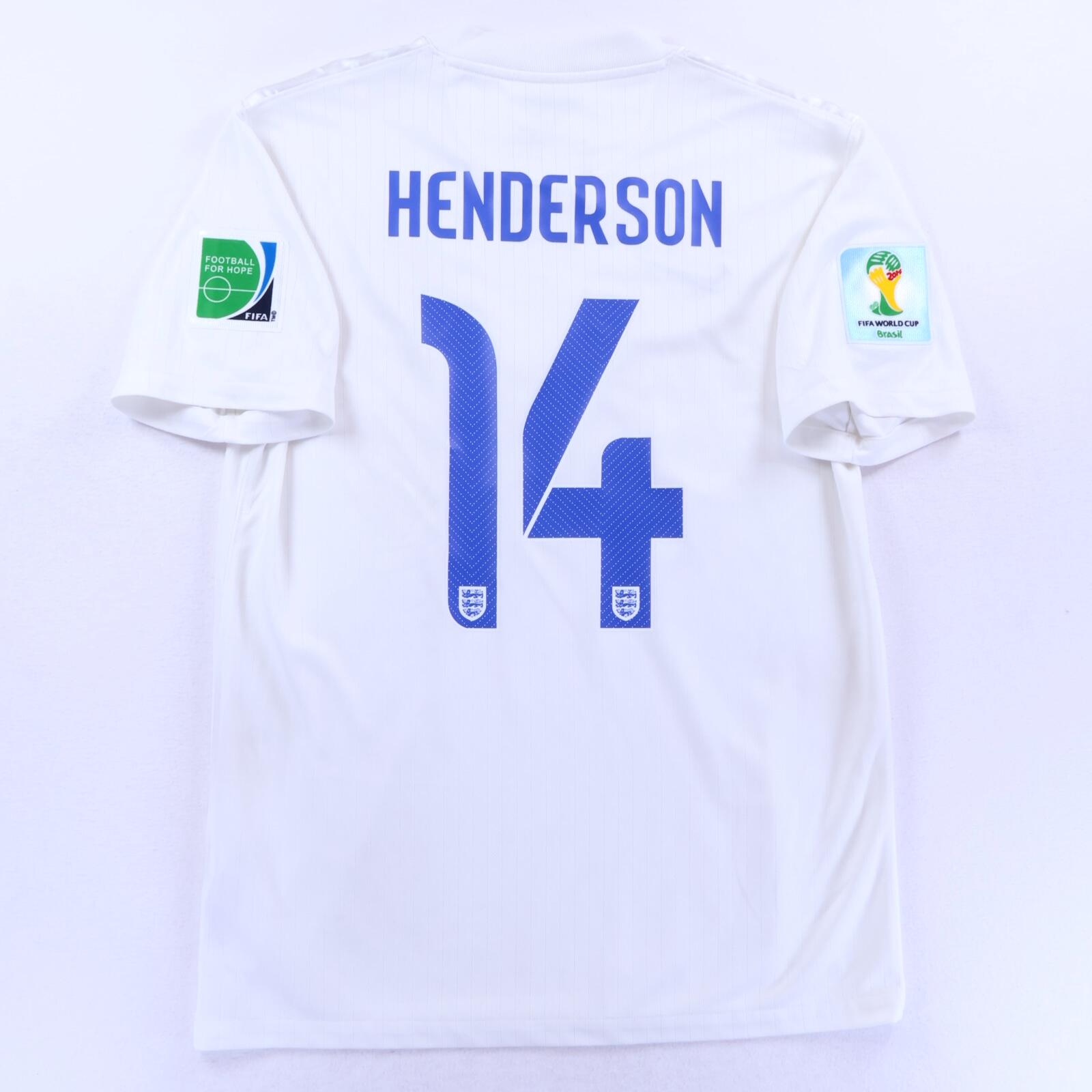 England Henderson #14 2014/15 Home Shirt - M- FRONT