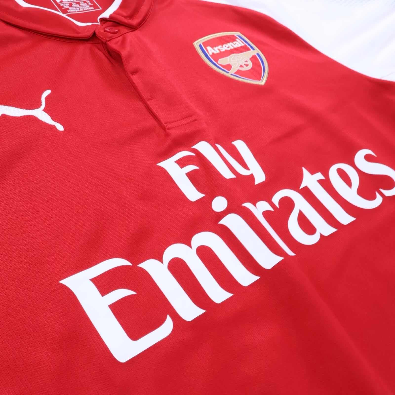 Arsenal 2017/18 Home Shirt - M- BACK