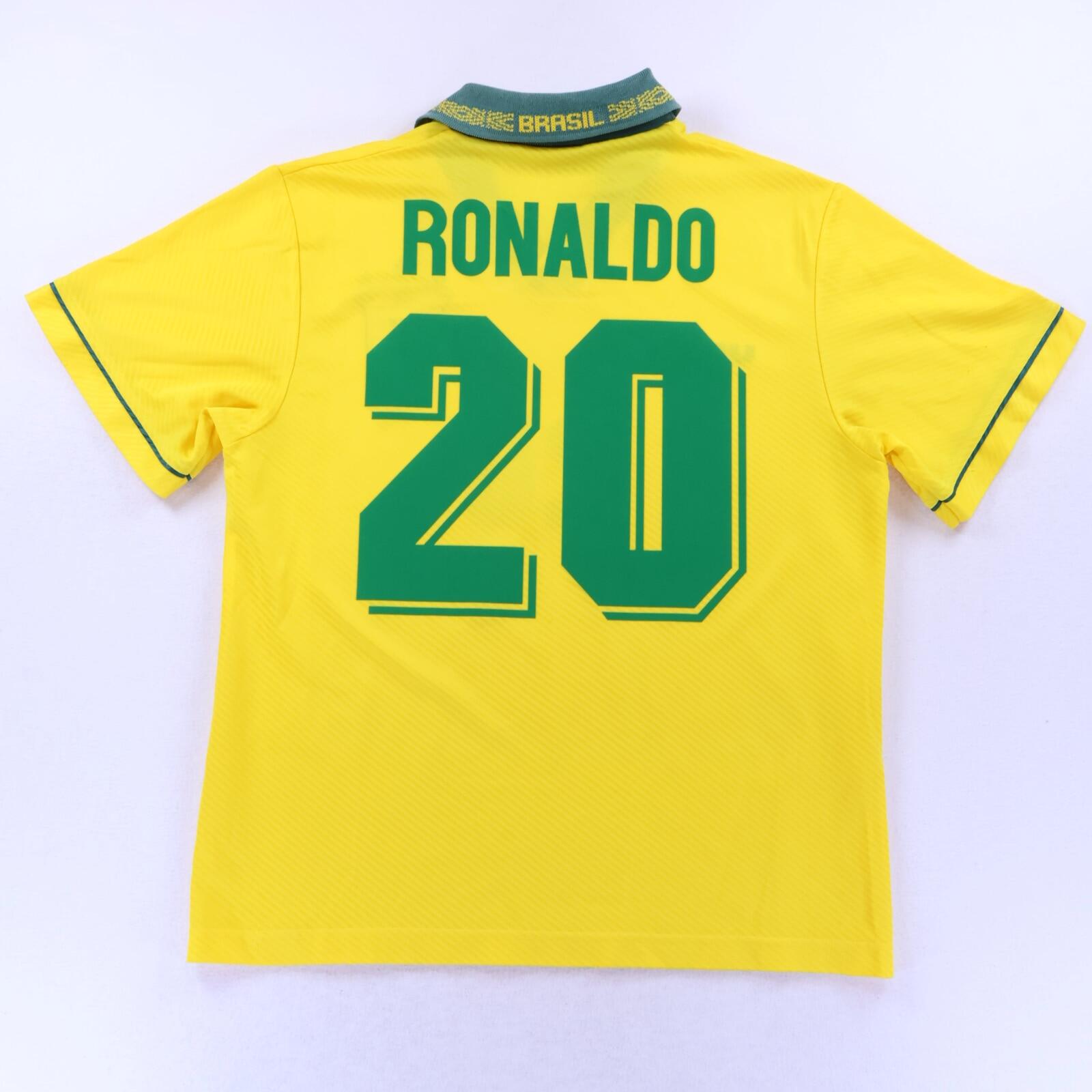 Brazil Ronaldo #20 1993/94 Home Shirt - M- FRONT