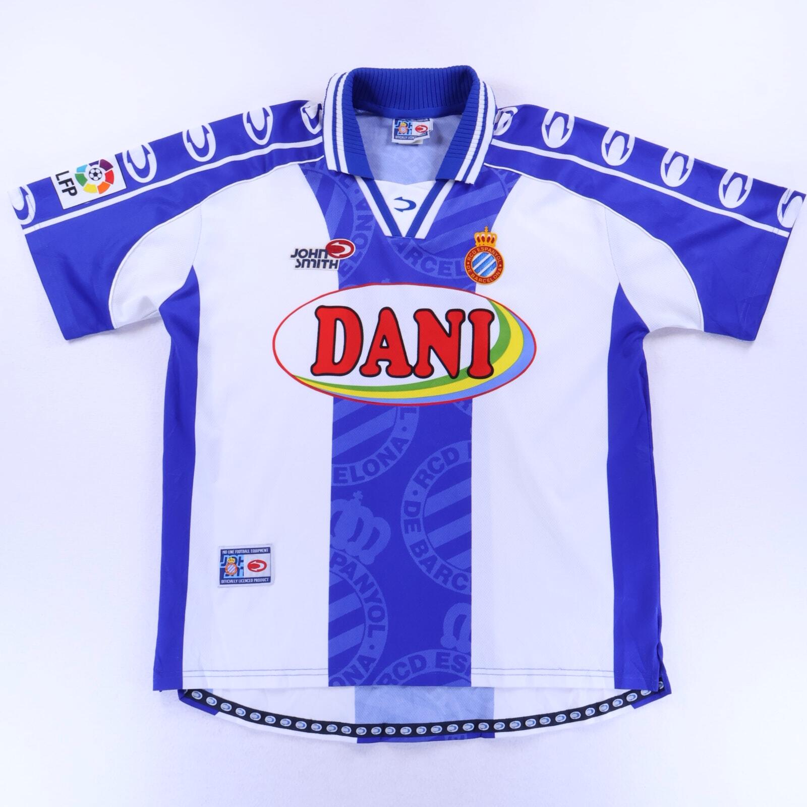 Espanyol De Barcelona 1999/00 Home Shirt - L- FRONT
