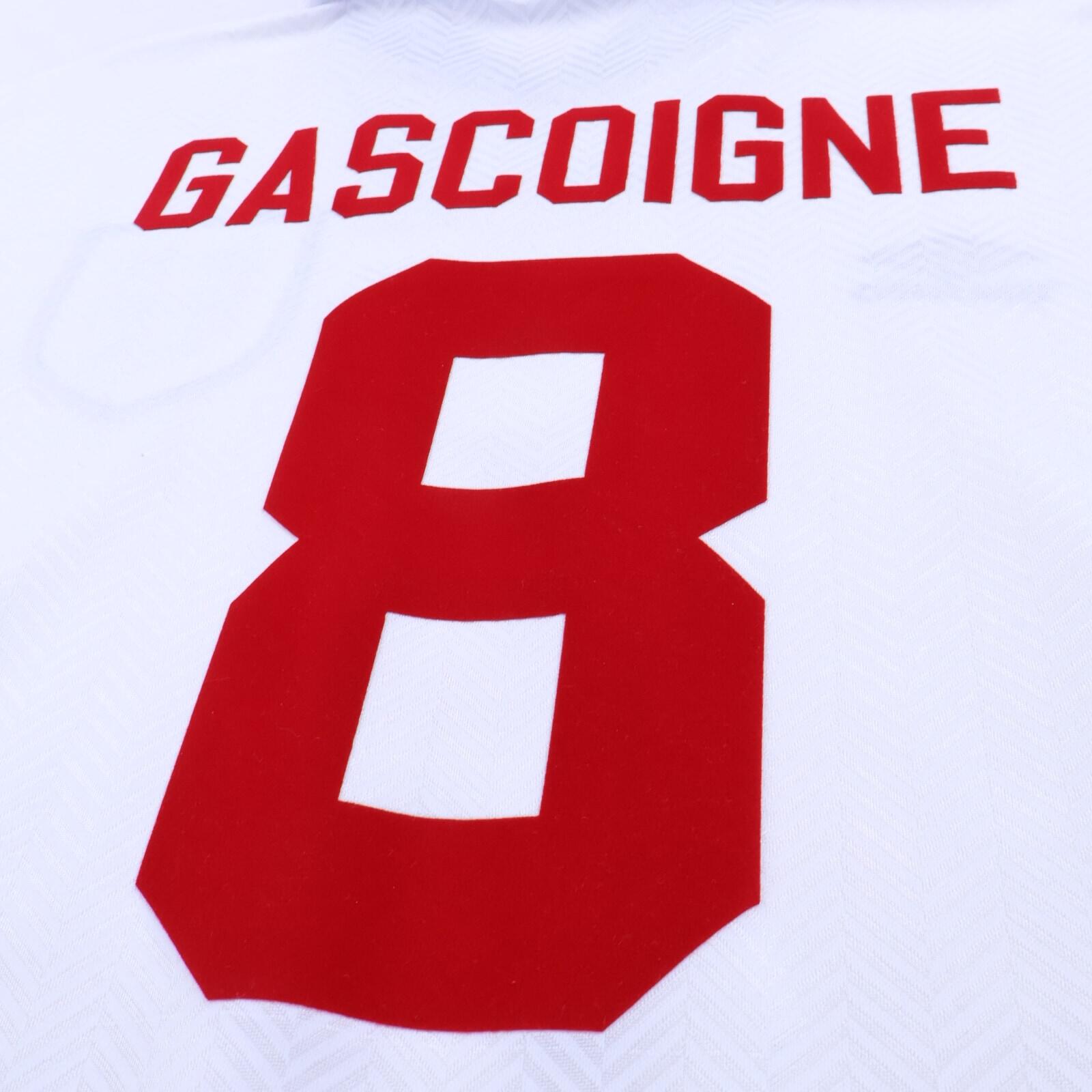 England Gascoigne #8 1993/95 Home Shirt - XL- TAGS