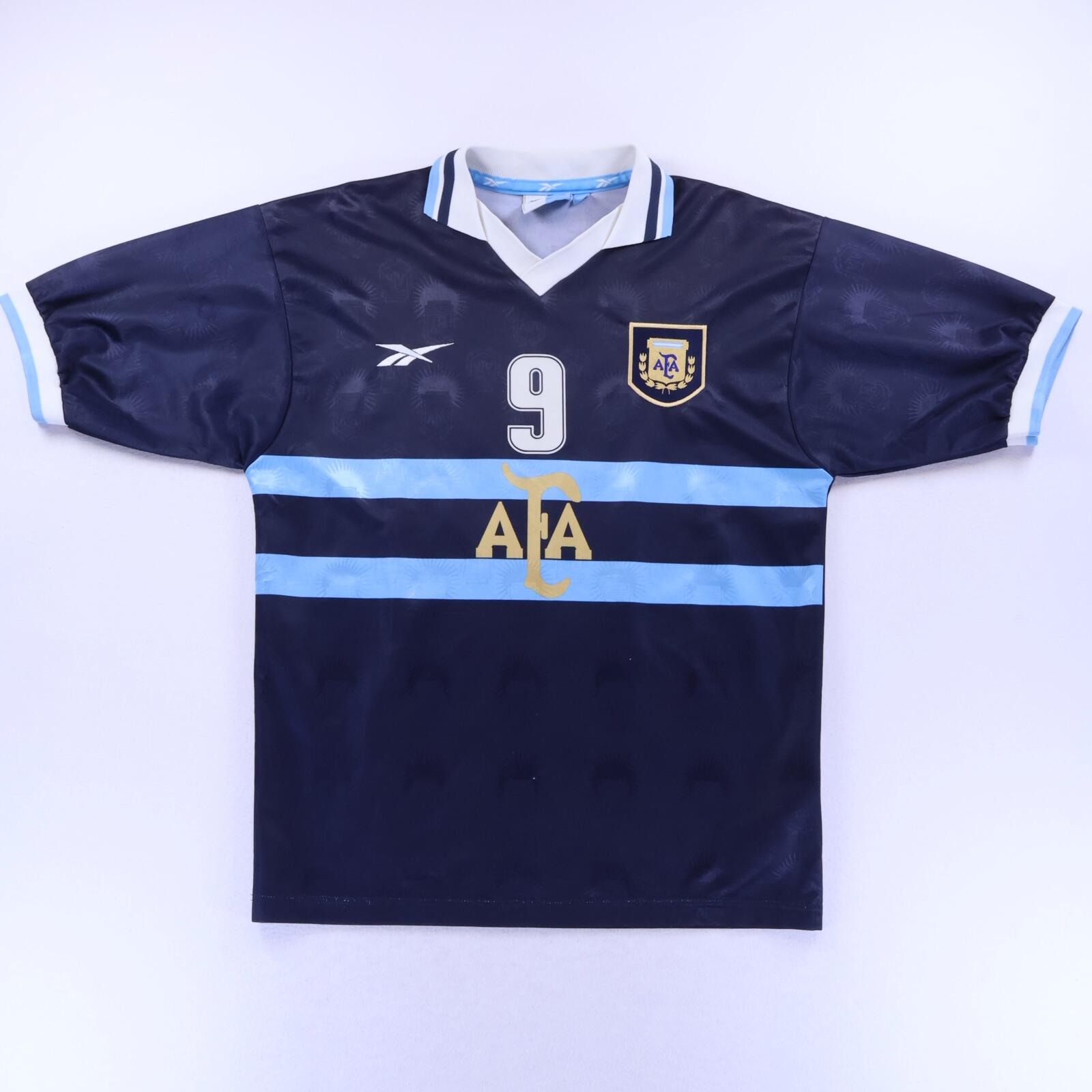 Argentina #9 1999/01 Away Shirt - M- FRONT