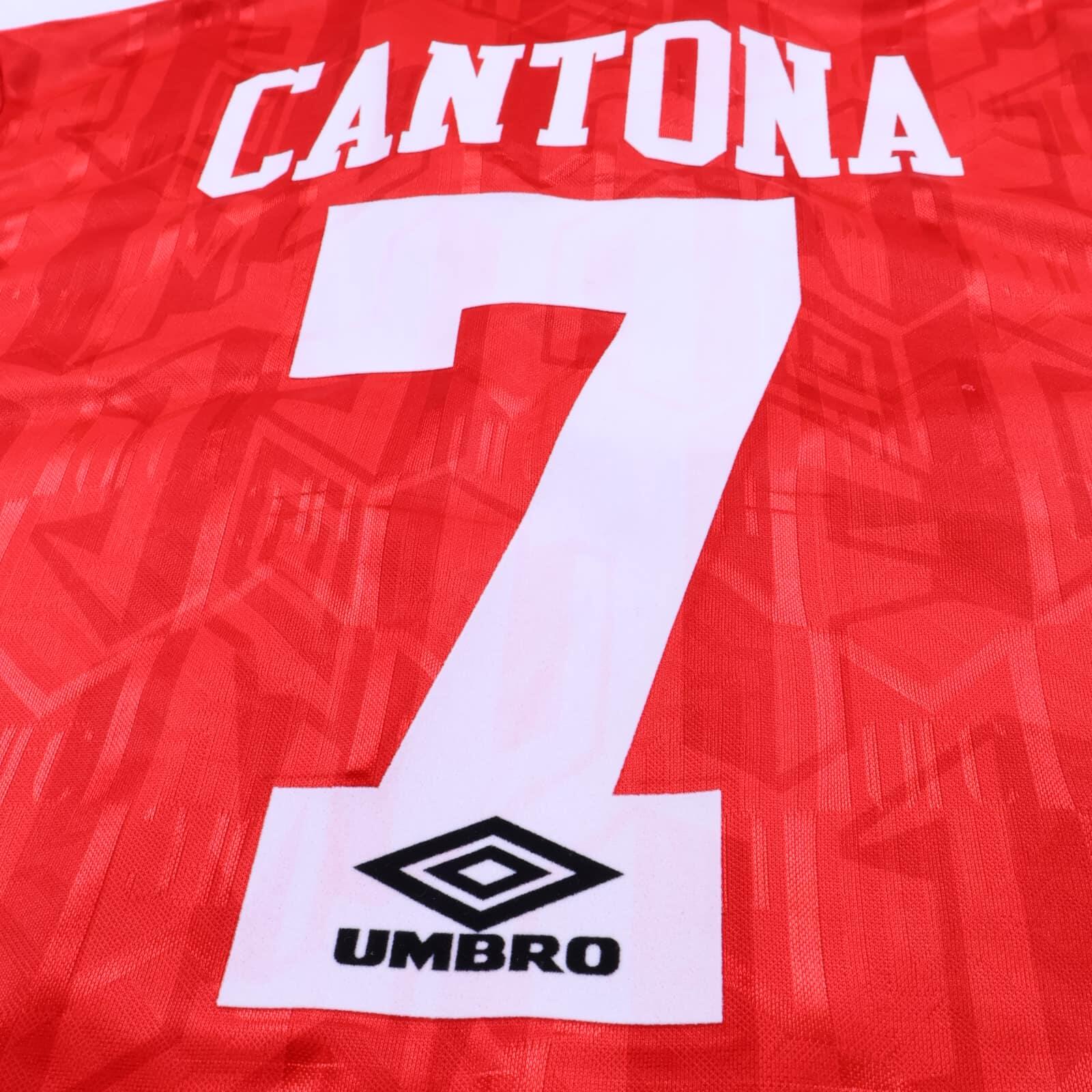 Manchester United Cantona #7 1992/94 Home Shirt - M- TAGS