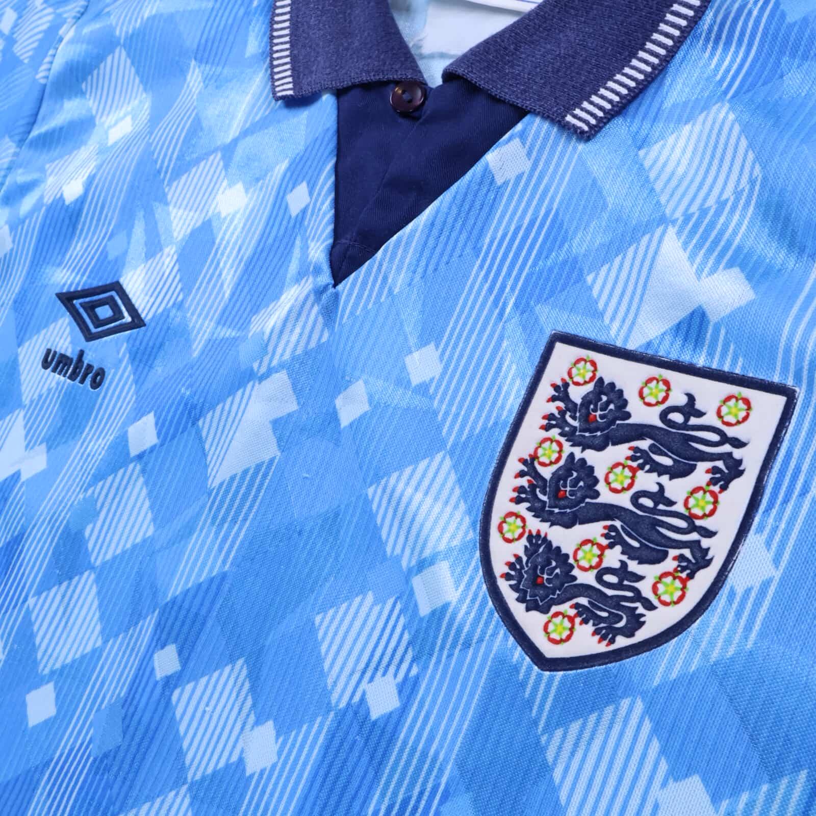 England 1990/92 Third Shirt - M- BACK