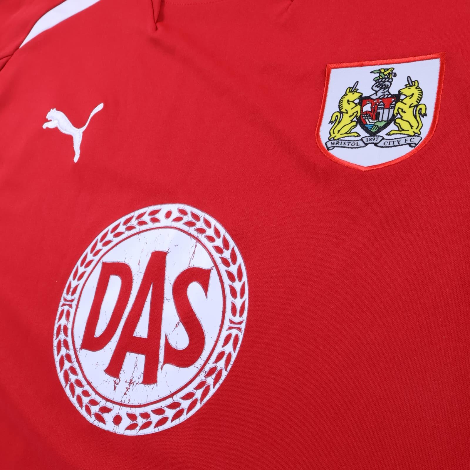 Bristol City F.C 2008/09 Home Shirt - L- BACK