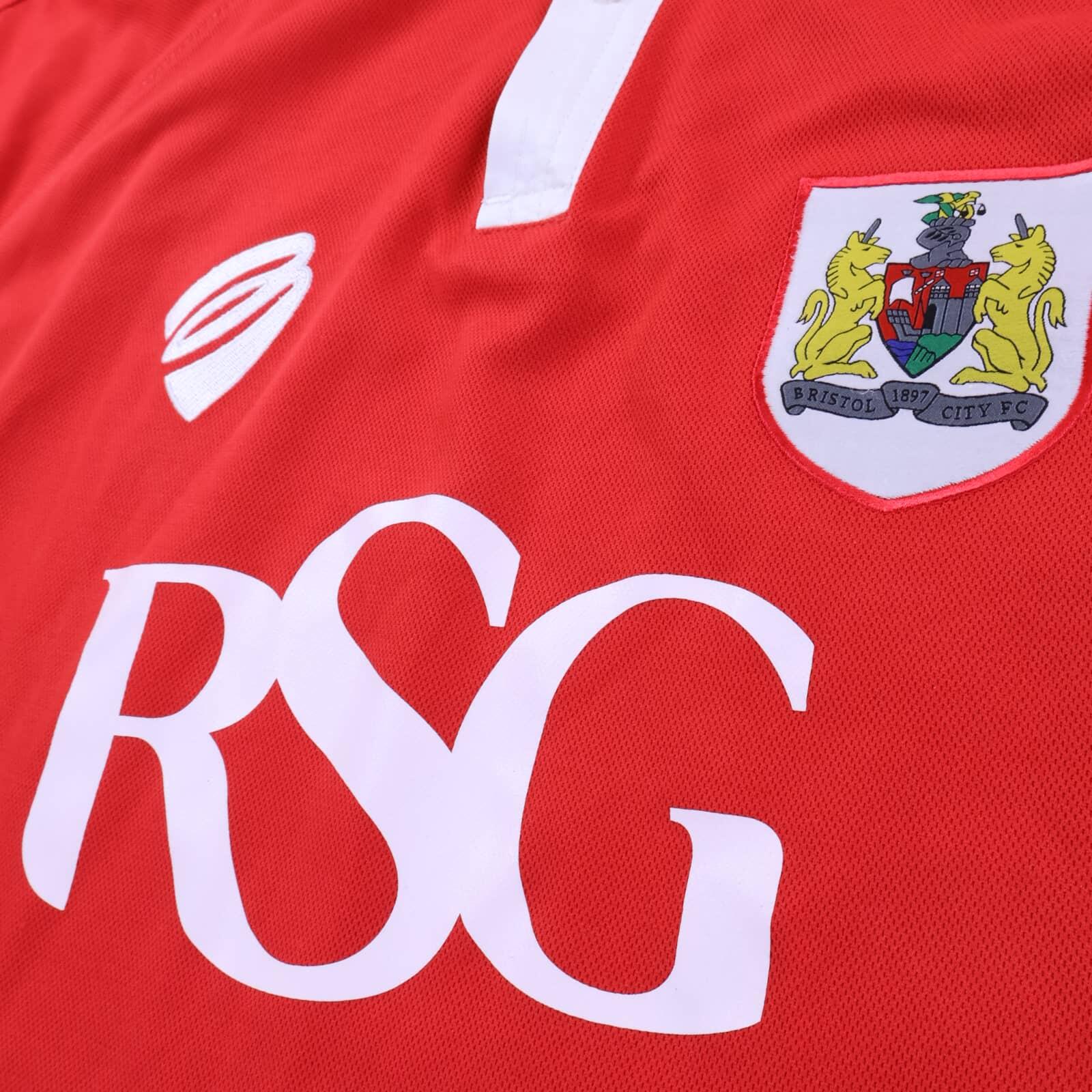 Bristol City F.C 2014/15 Home Shirt - L- BACK