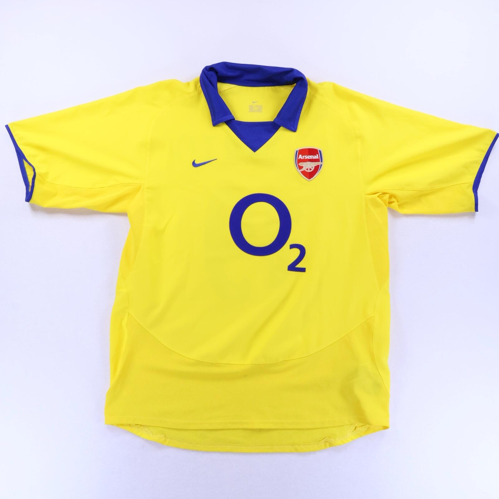 Arsenal Gilberto #19 2003/04 Away Shirt - L- BACK