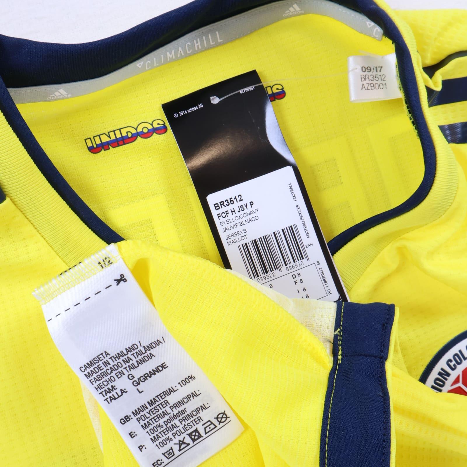 Colombia James #10 2018/19 Home Shirt - L- TAGS