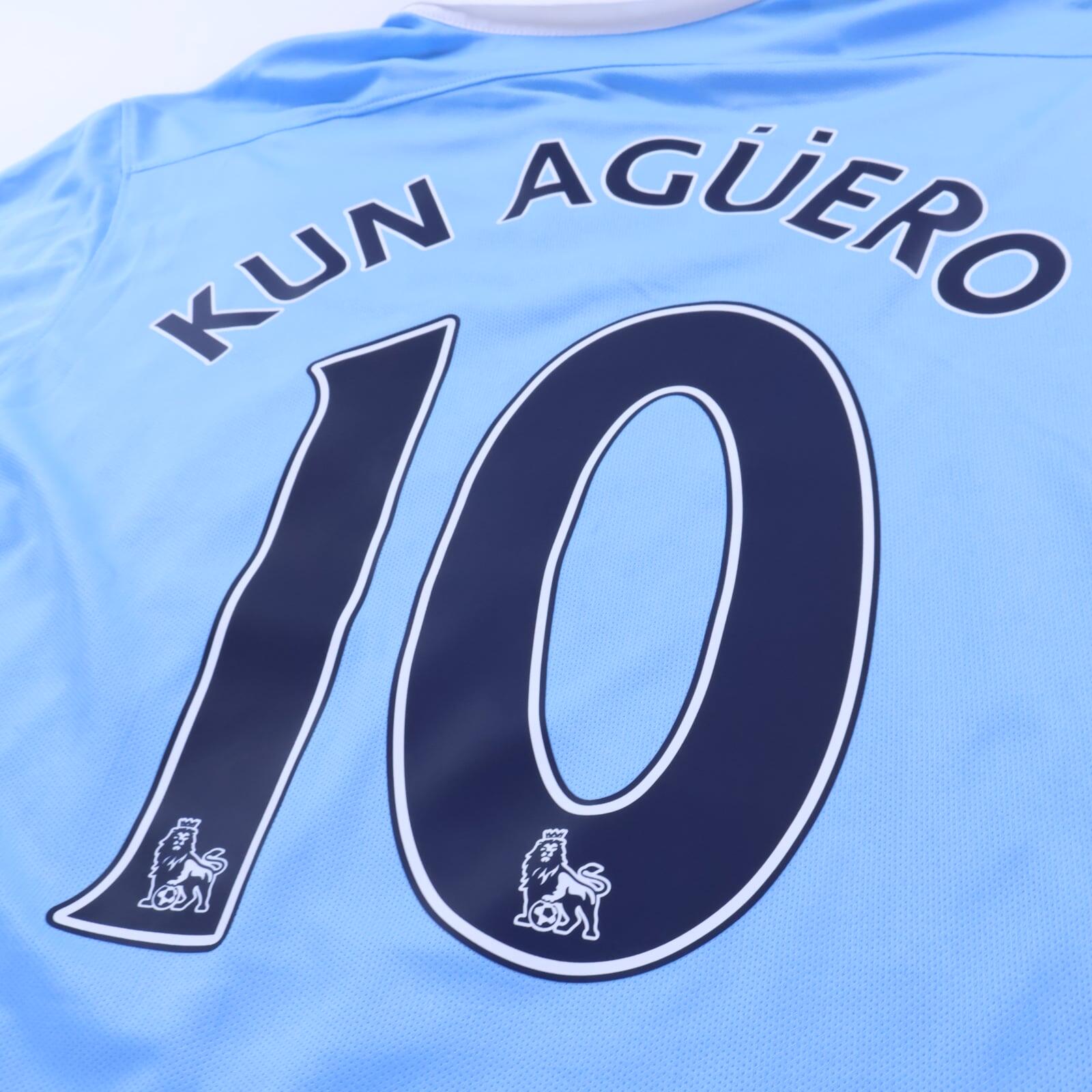 *NWT* Manchester City Kun Aügero #10 2015/16 Home Shirt - L- TAGS