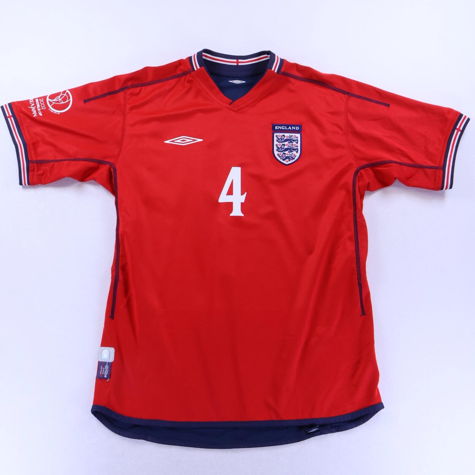 England Gerrard #4 2002/04 Away Shirt - Reversible - XL- BACK