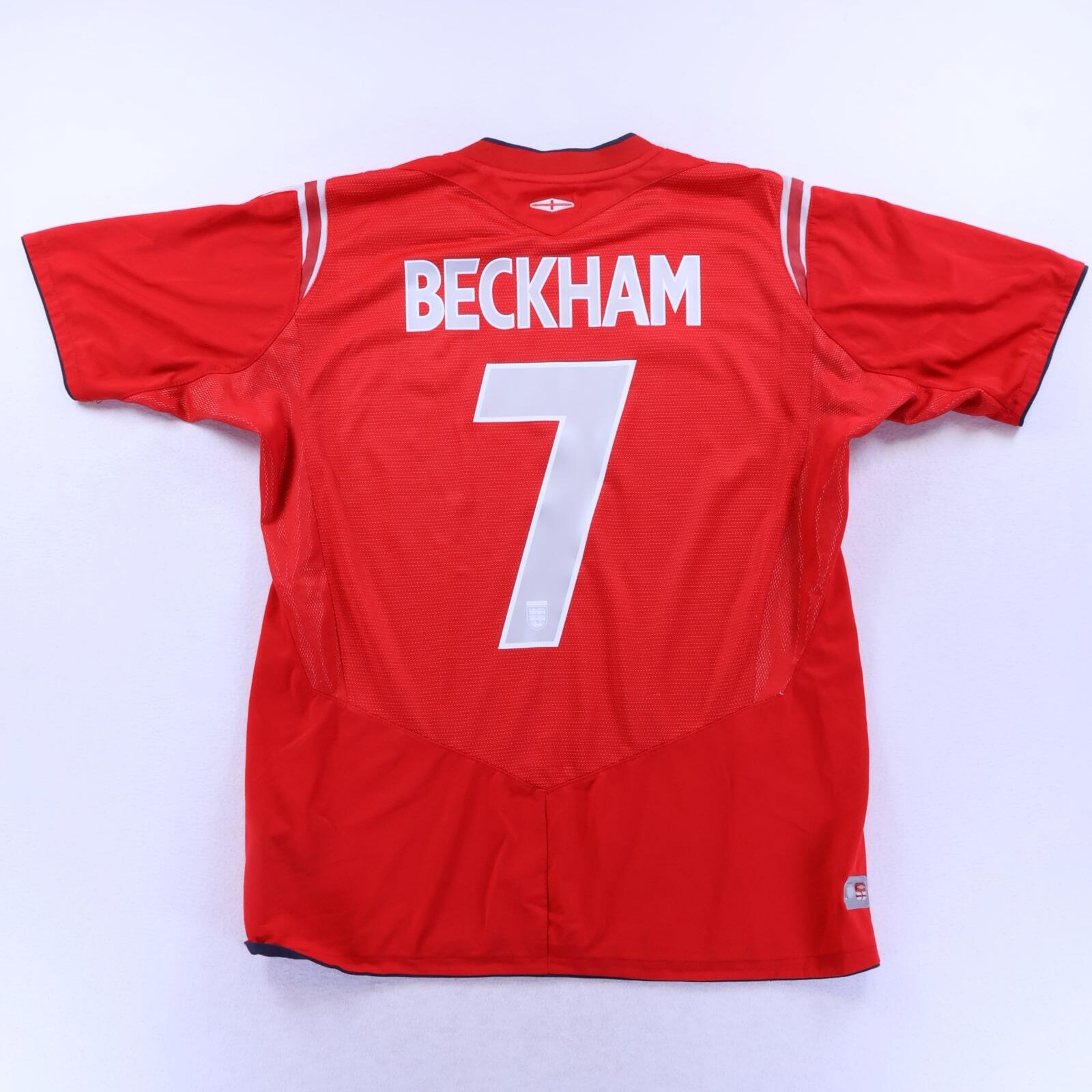 England Beckham #7 2004/06 Away Shirt - L- FRONT