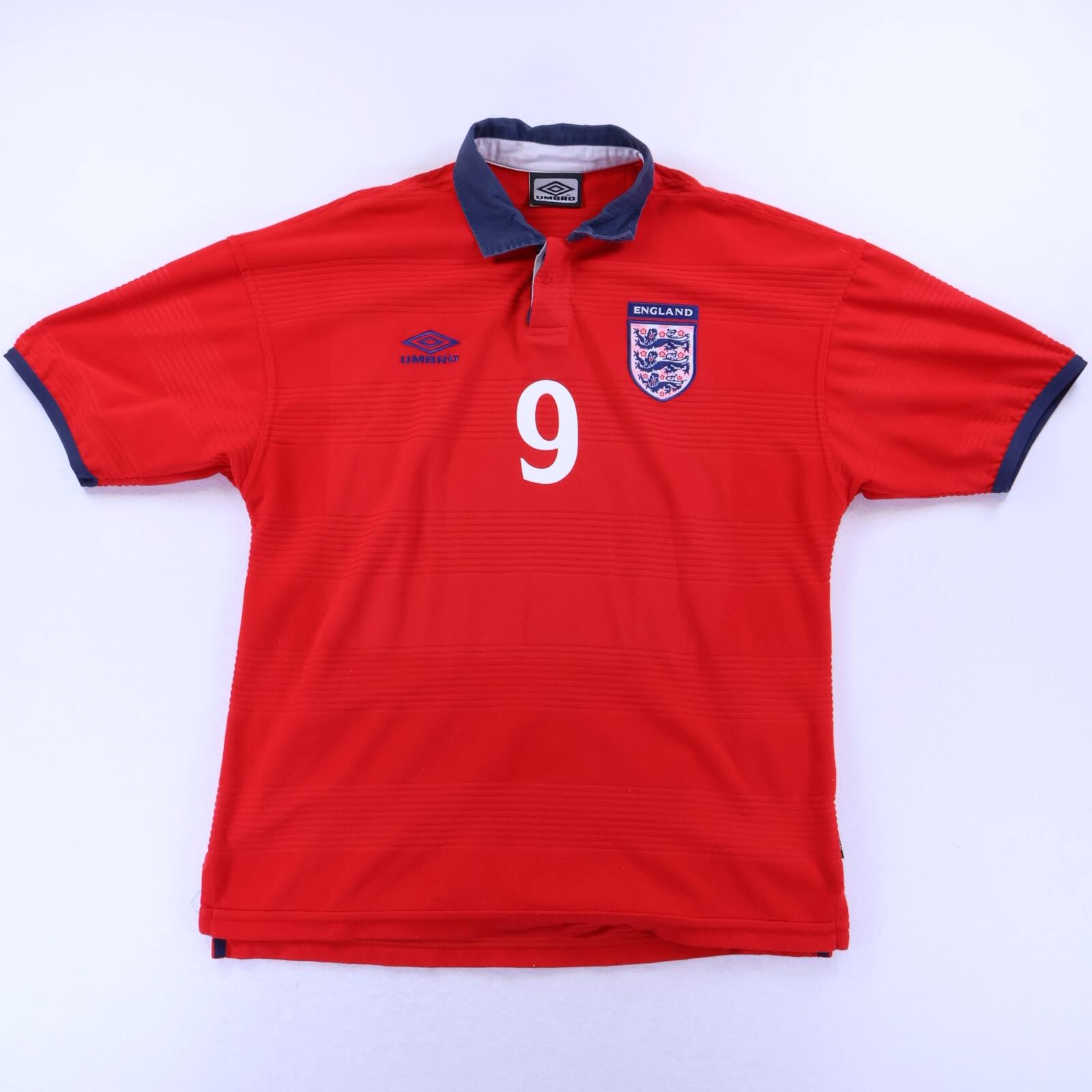 England Shearer #9 1999/01 Away Shirt - XL
