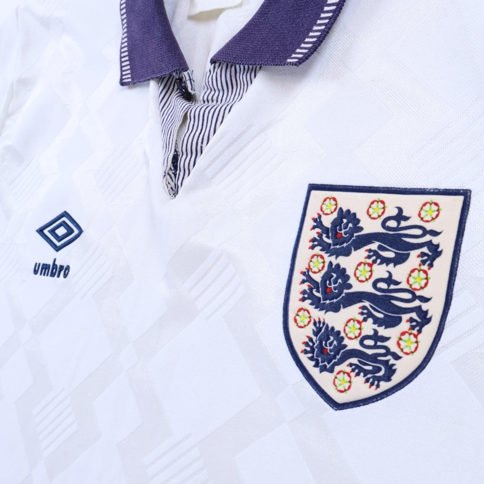 England 1990/92 Home Shirt - S