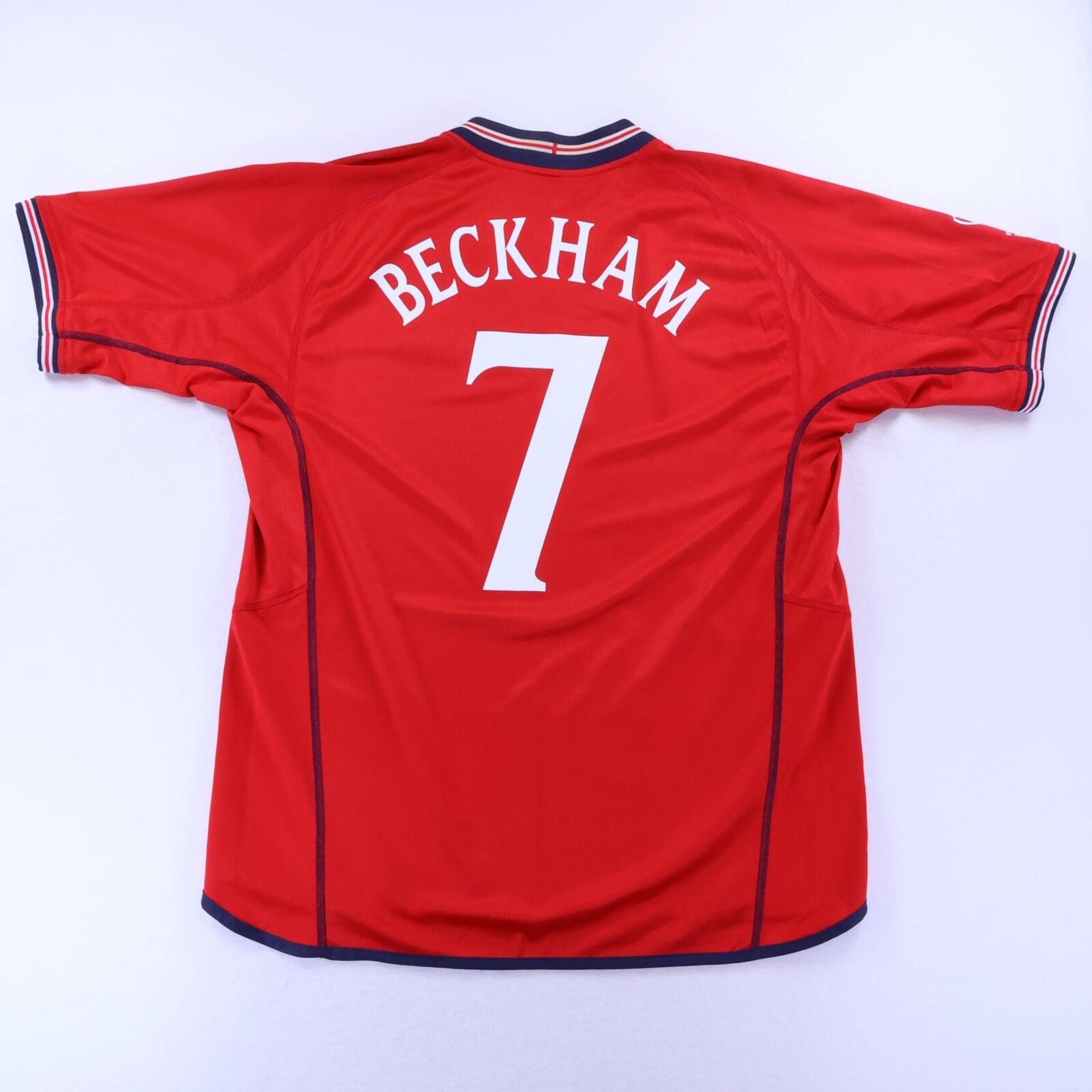 England Beckham #7 2002/04 Away Shirt - Reversible - XL