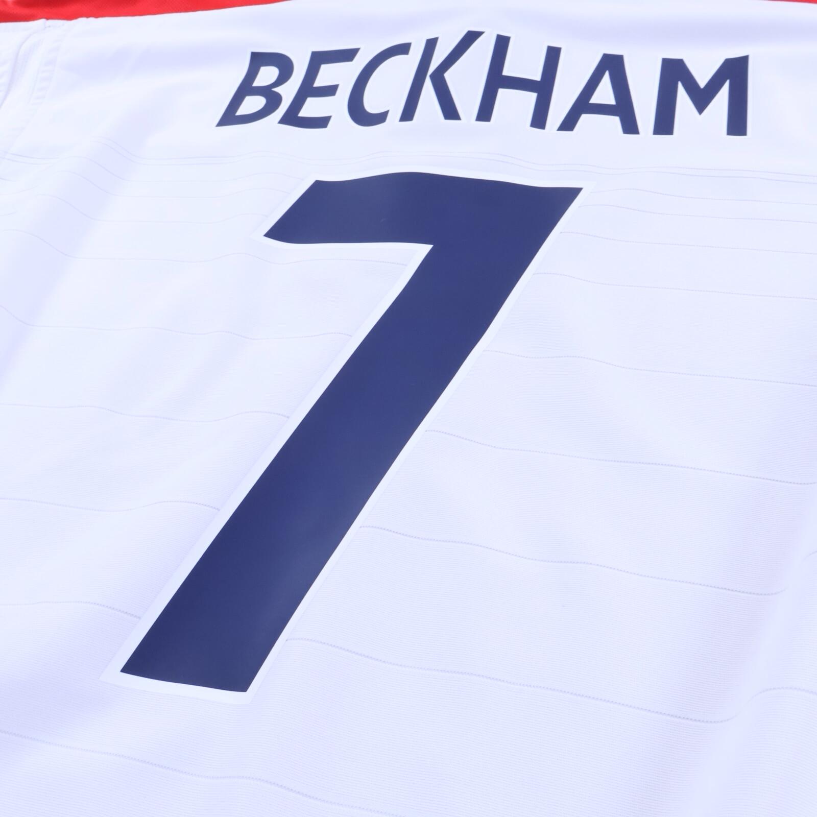 England Beckham #7 2003/05 Home Shirt - Long Sleeve - XL