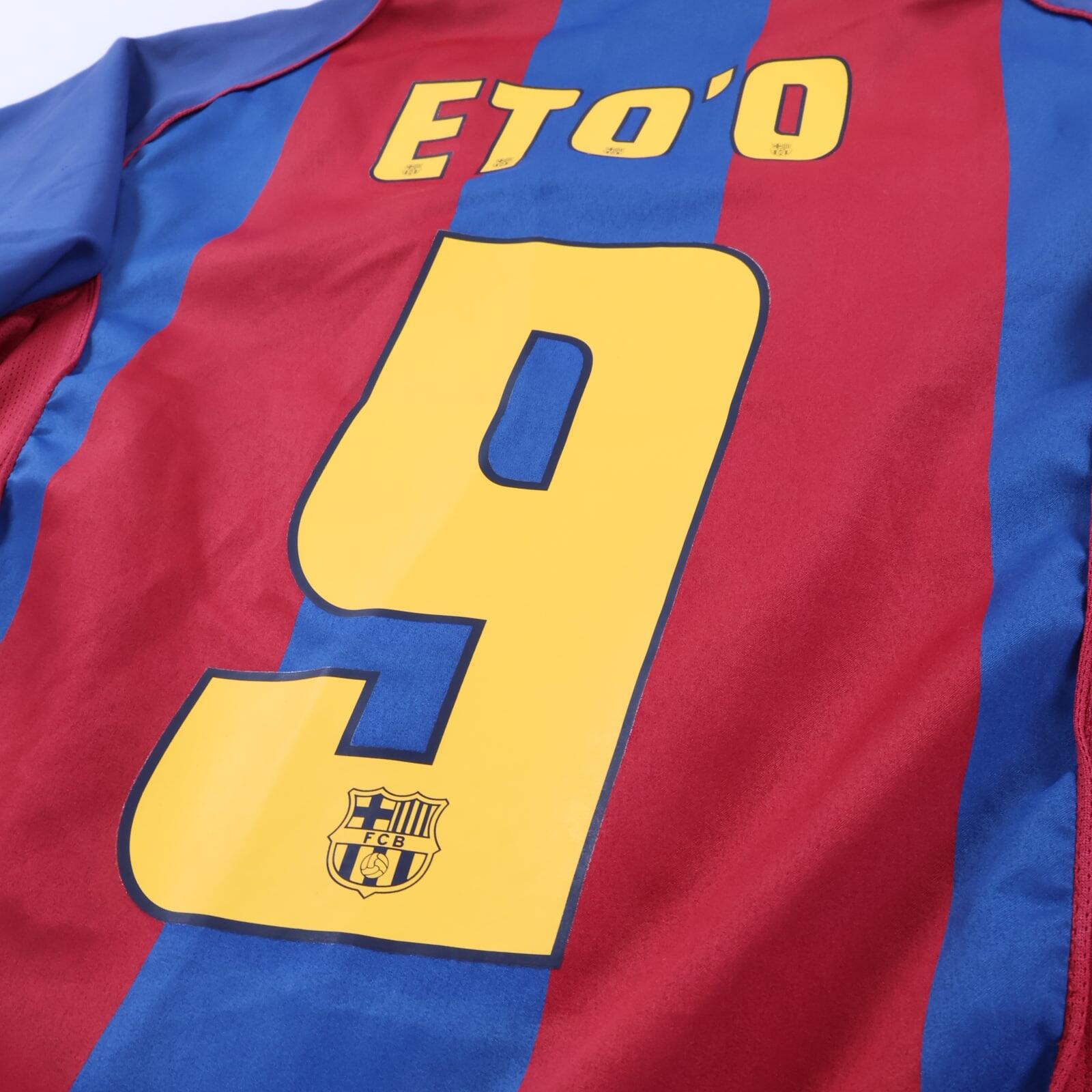 Barcelona Eto'O #9 2004/05 Home Shirt - L