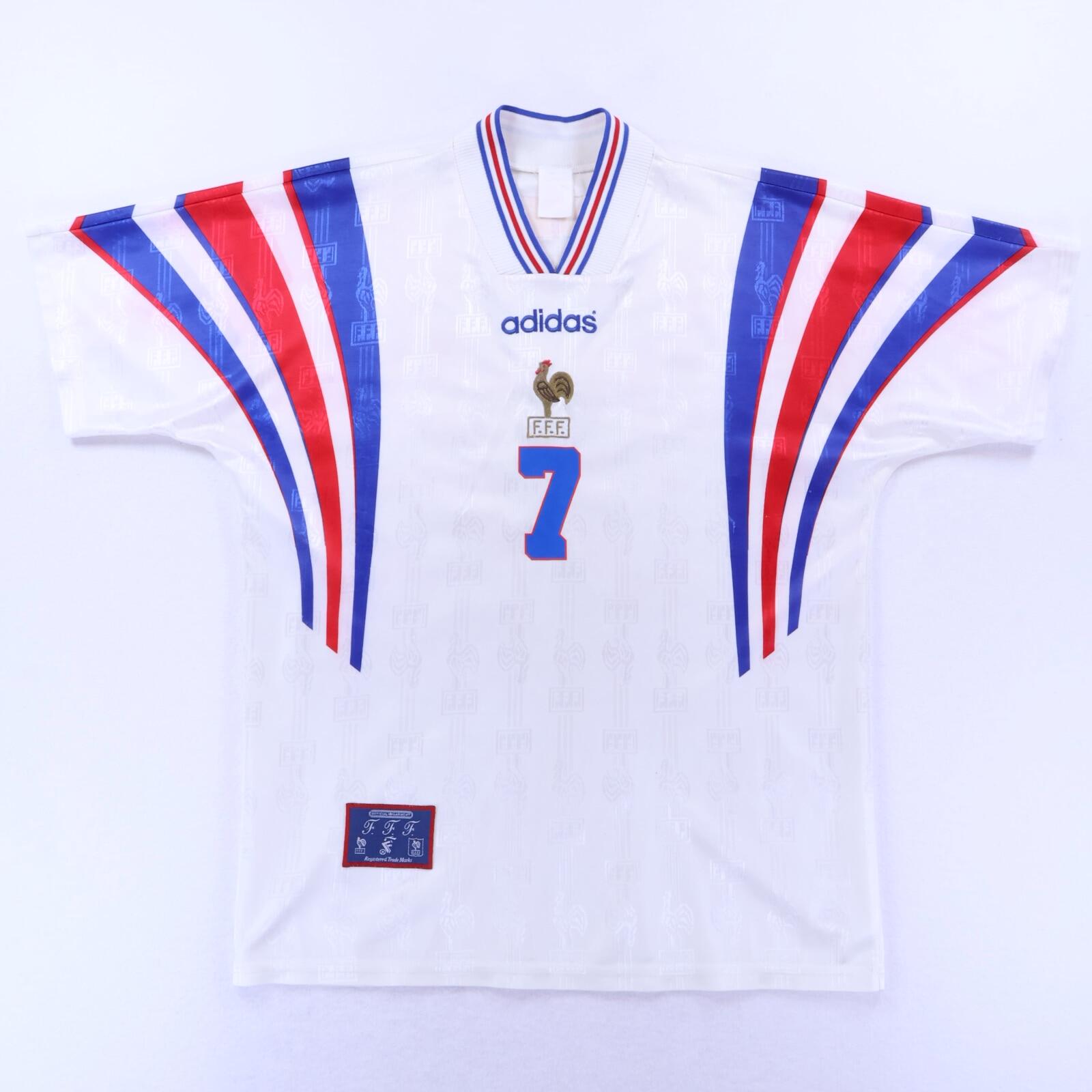 France Deschamps #7 1996/97 Away Shirt - M
