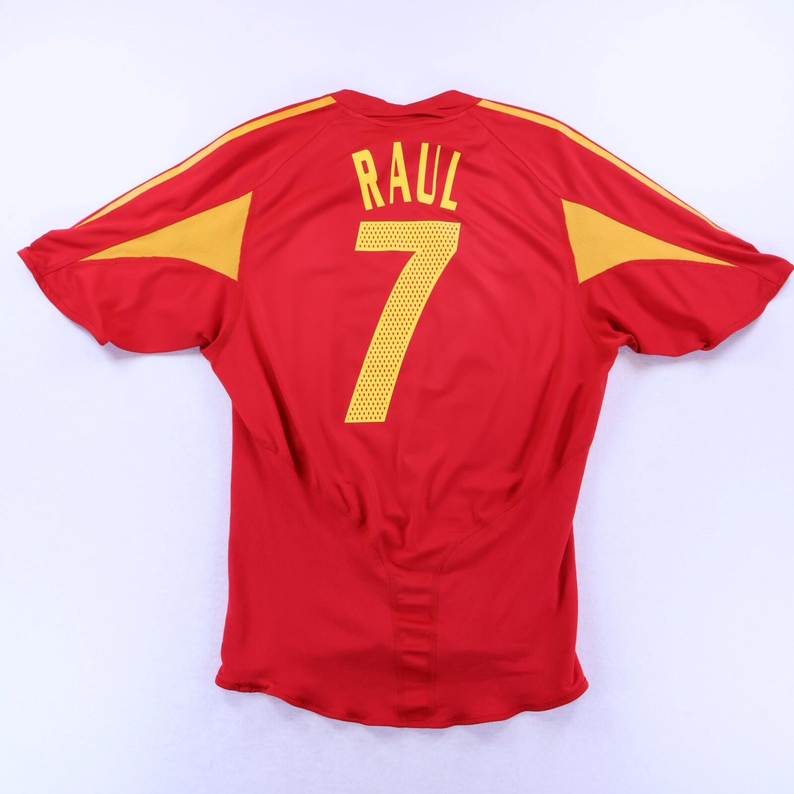Spain Raul #7 2004/06 Home Shirt - L