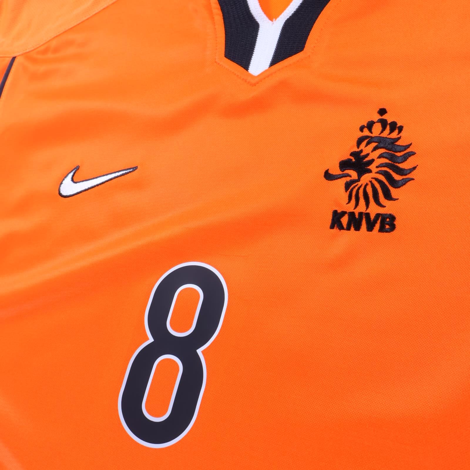 Netherlands Bergkamp #8 1998/00 Home Shirt - L