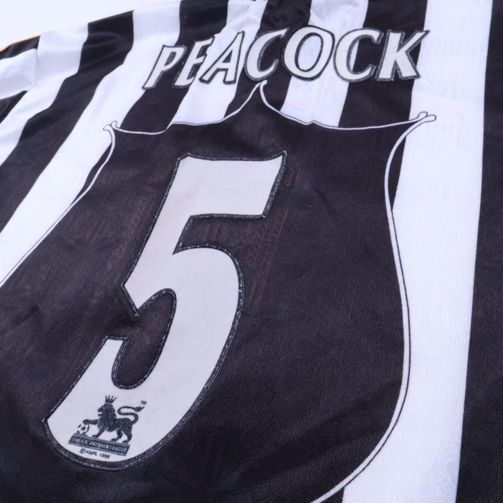 Newcastle United Peacock #5 1997/99 Home Shirt - L