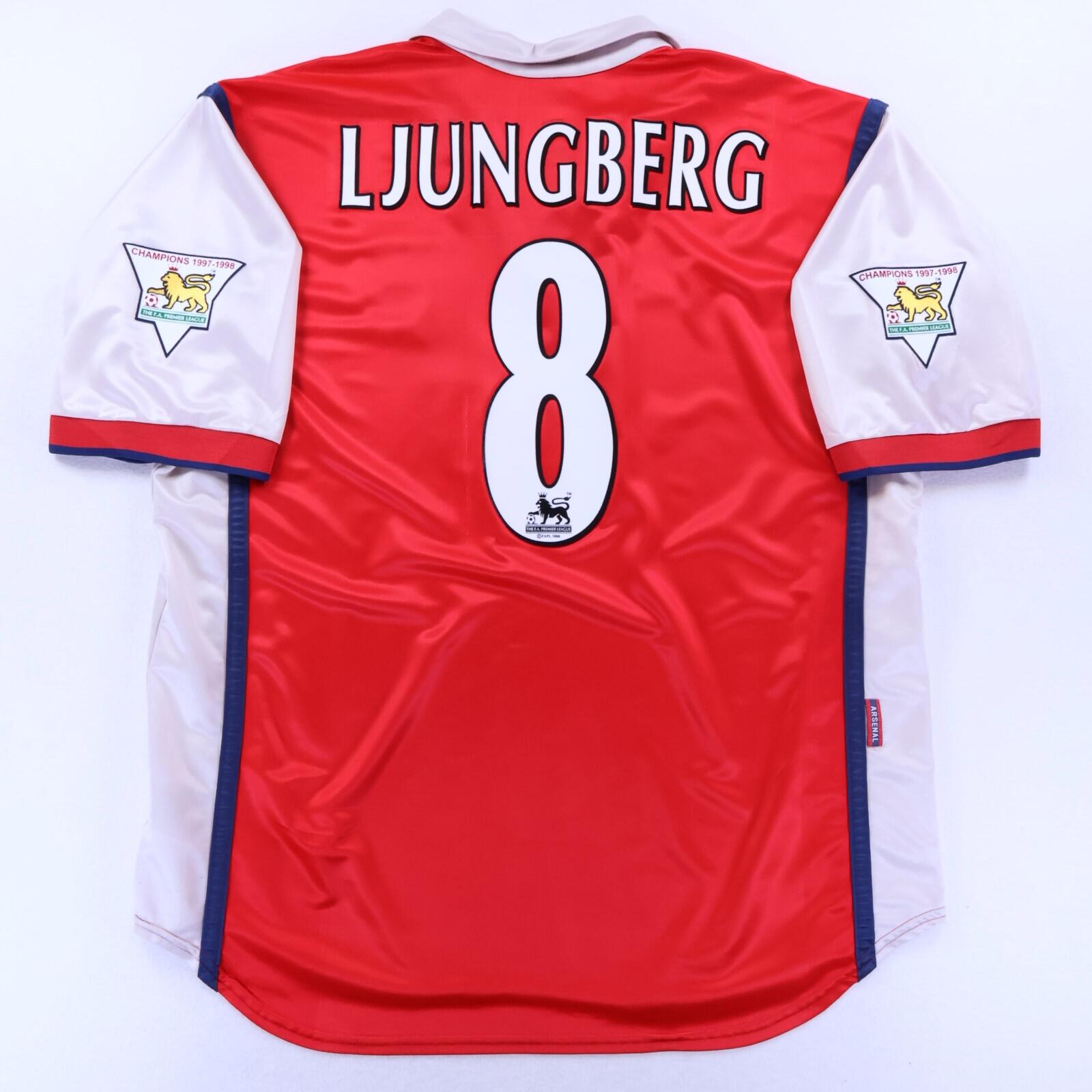 Arsenal Ljungberg #8 1998/99 Home Shirt - 2XL