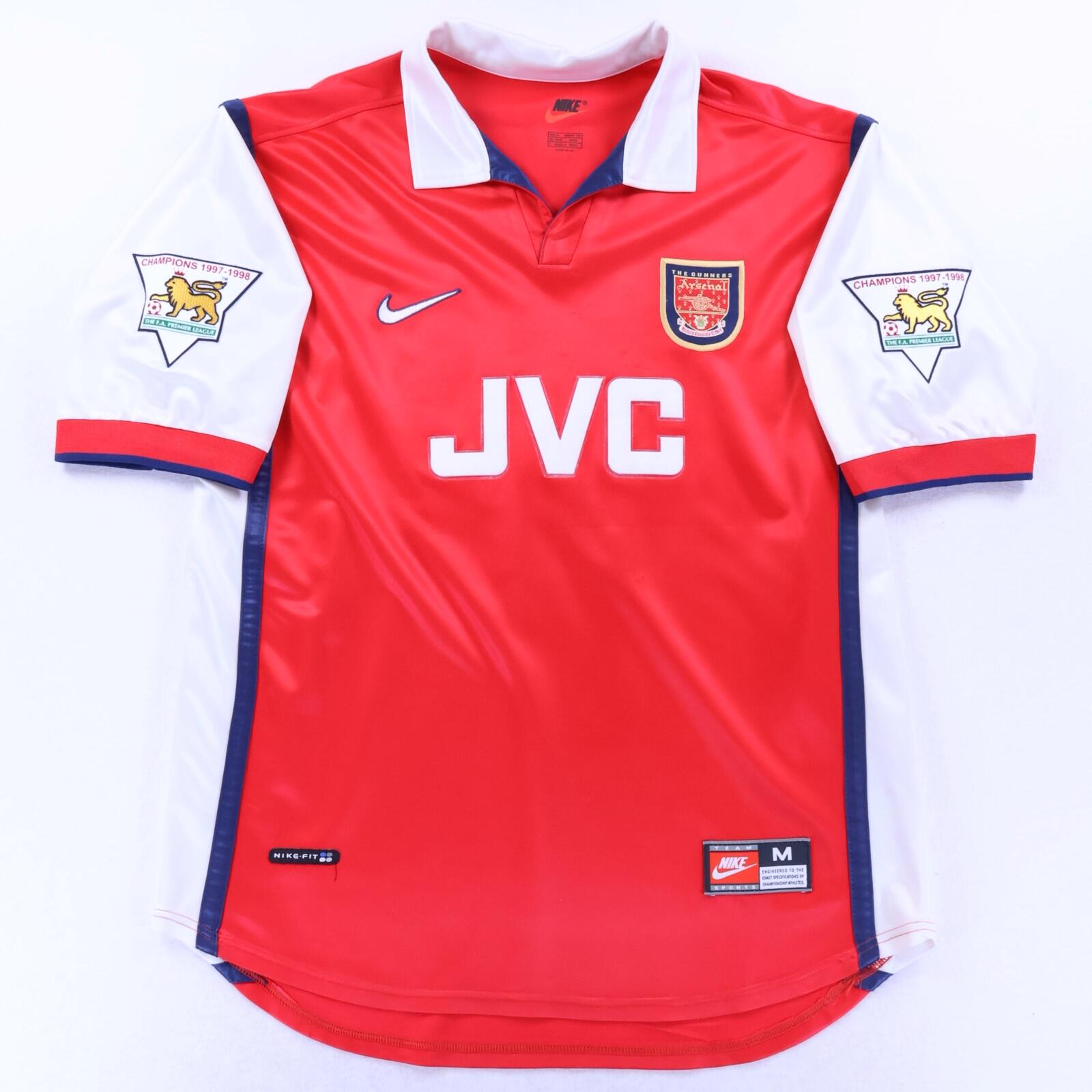 Arsenal Bergkamp #10 1998/99 Home Shirt - M