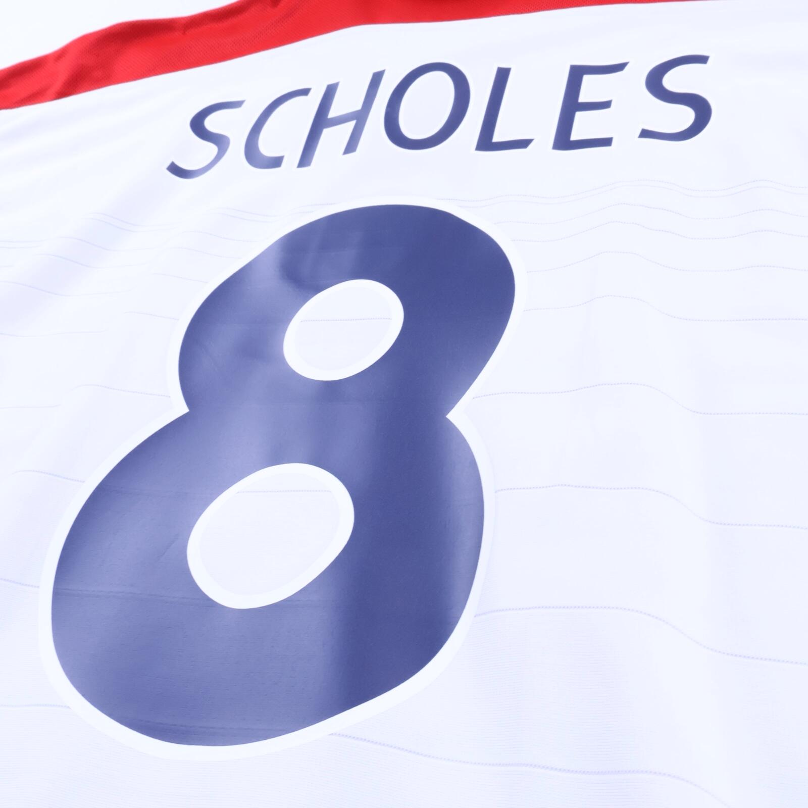 England Scholes #8 2003/05 Home Shirt - Reversible - 2XL