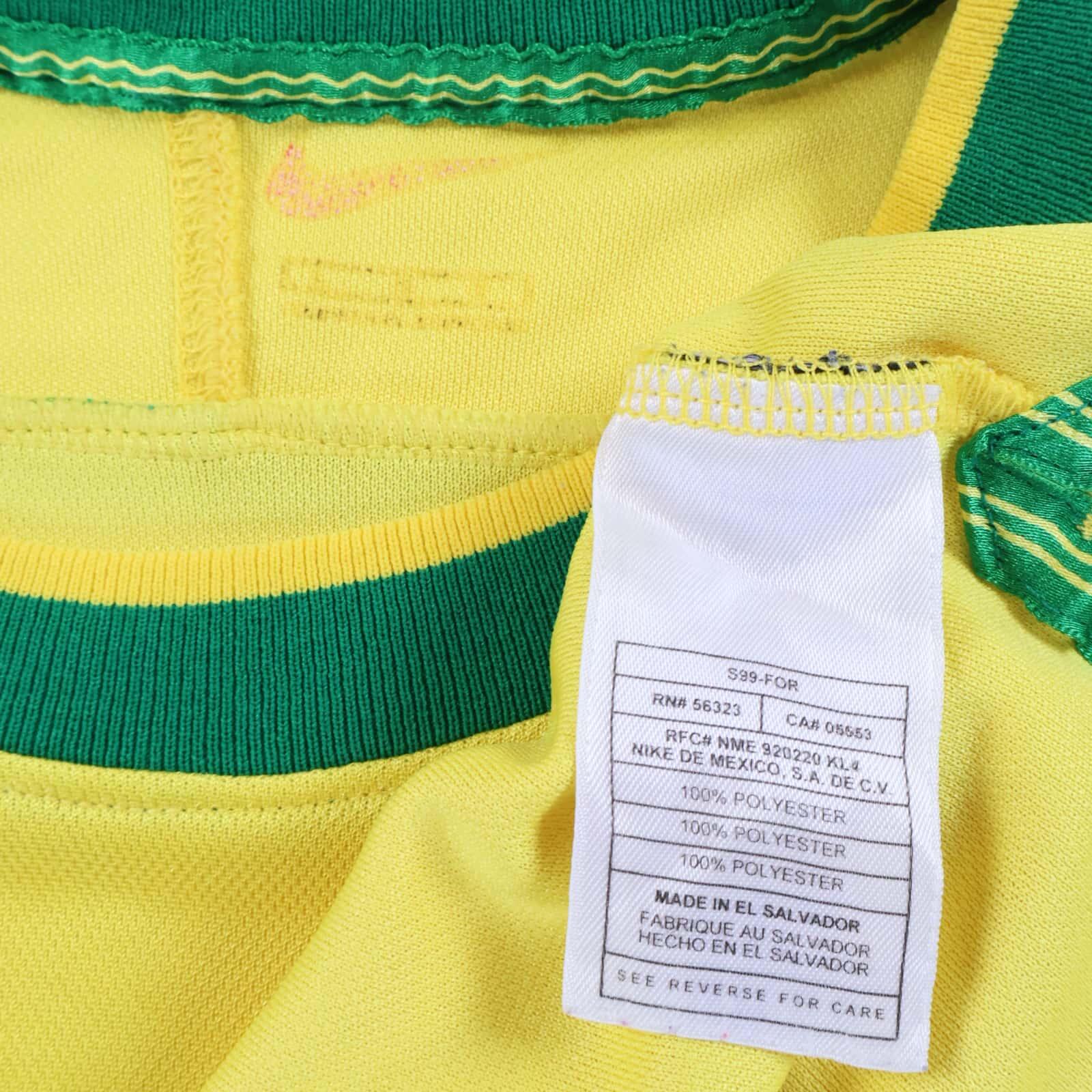 Brazil Ronaldo #9 1998/99 Home Shirt - L