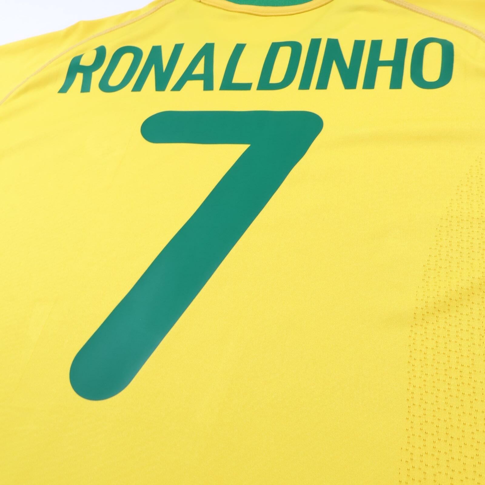 *MINT* Brazil Ronaldinho #7 2000/02 Home Shirt - M