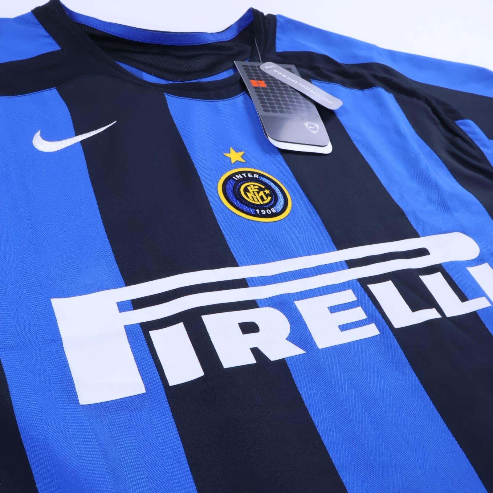 *NWT* Inter Milan Adriano #10 2004/05 Home Shirt - L