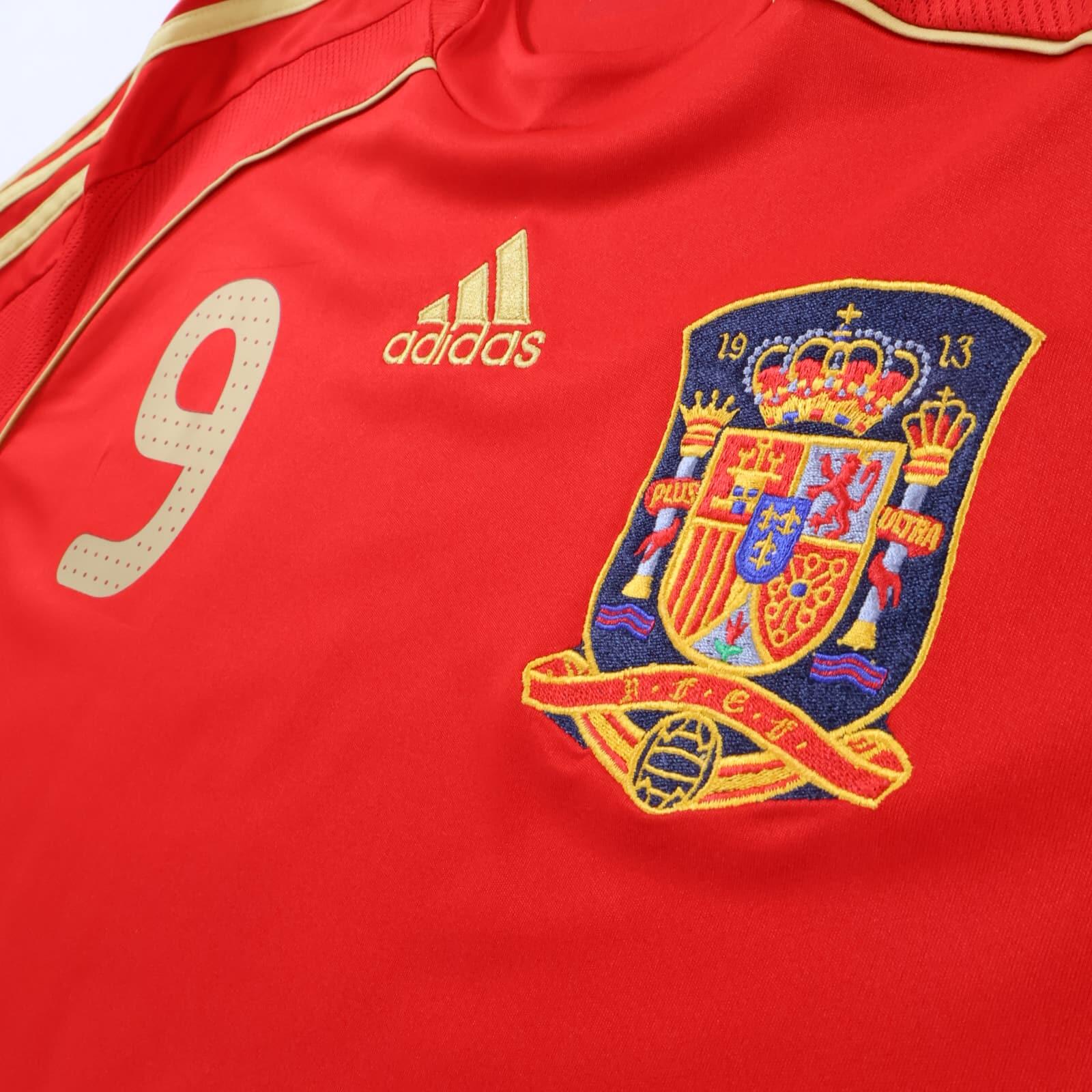 Spain Torres #9 2008/09 Home Shirt - L