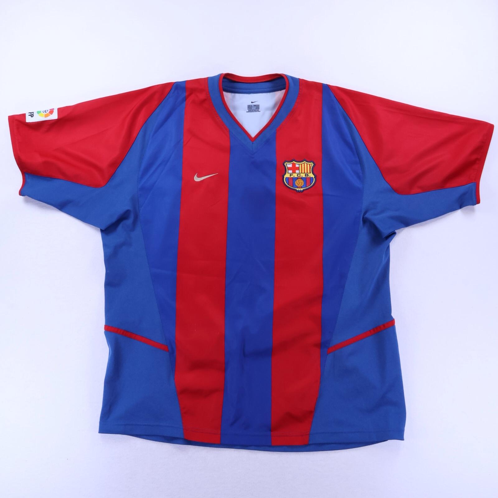 Barcelona Ronaldinho #10 2002/03 Home Shirt - XL