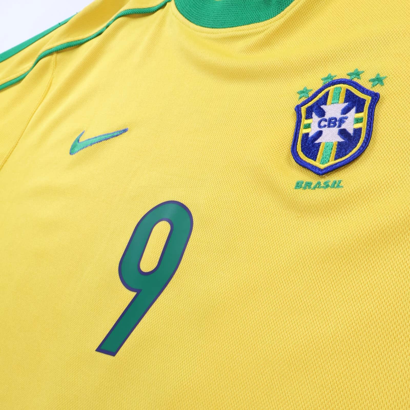 *MINT* Brazil Ronaldo #9 1998/00 Home Shirt - M
