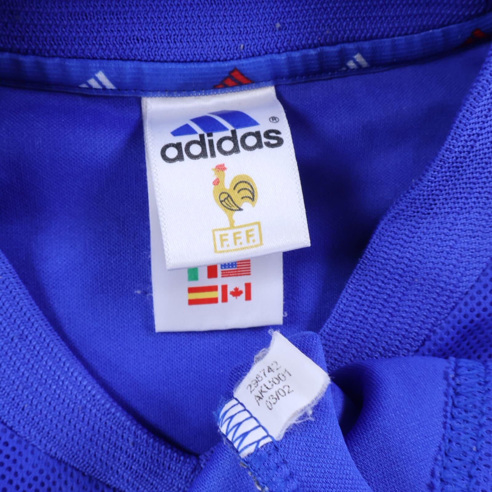 *MINT* France Zidane #10 2002/04 Home Shirt - L