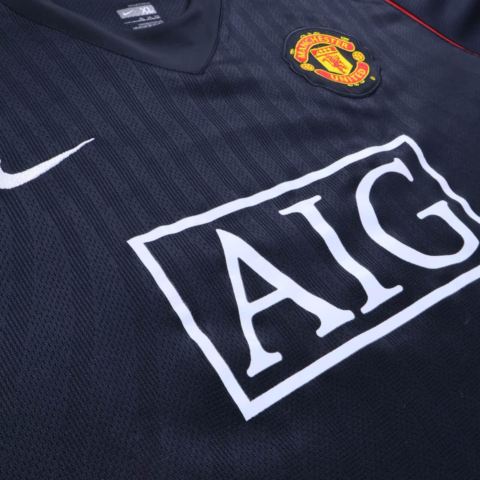 Manchester United Rooney #10 2007/08 Away Shirt - Long Sleeve - XL