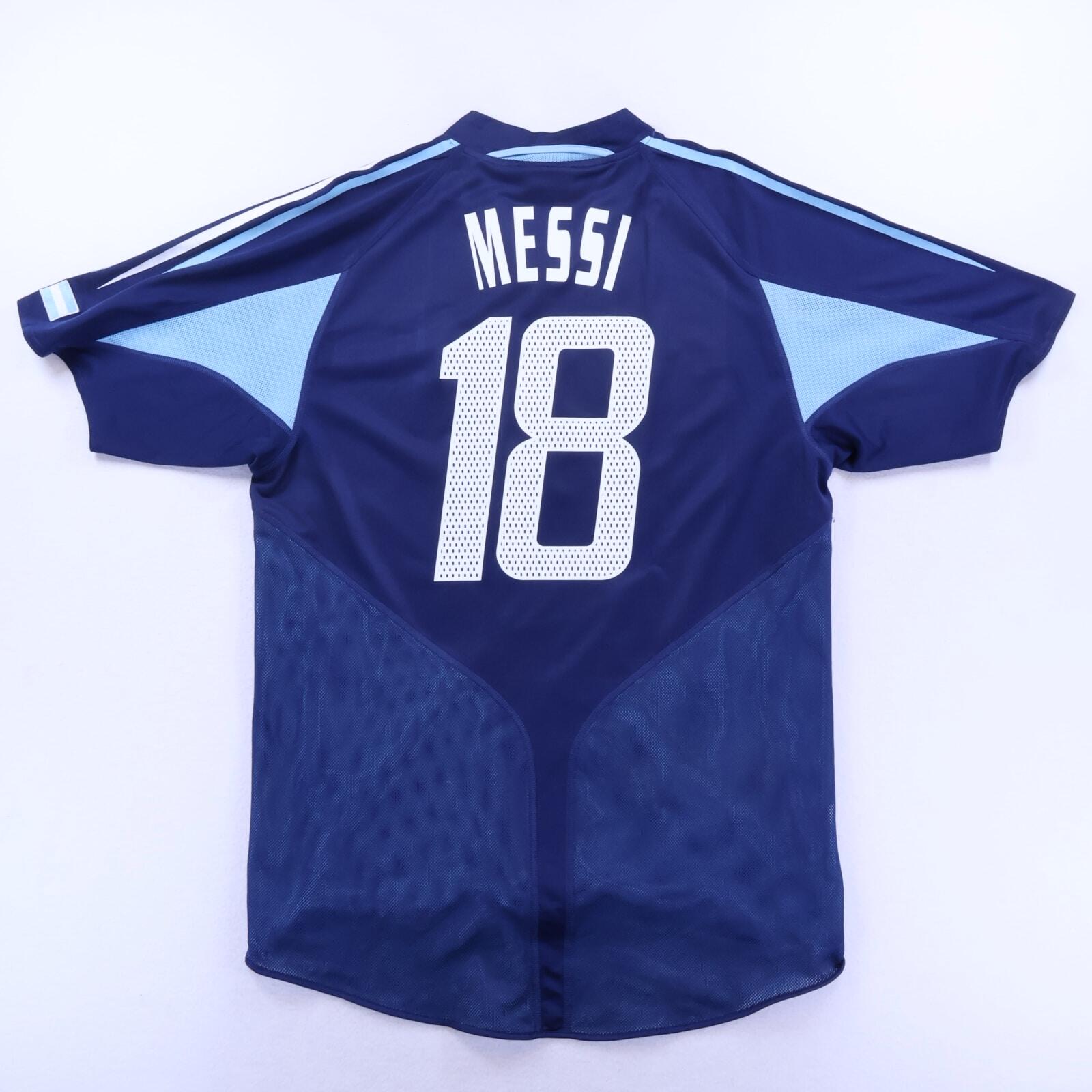 Argentina Messi #18 2004/05 Away Shirt - L